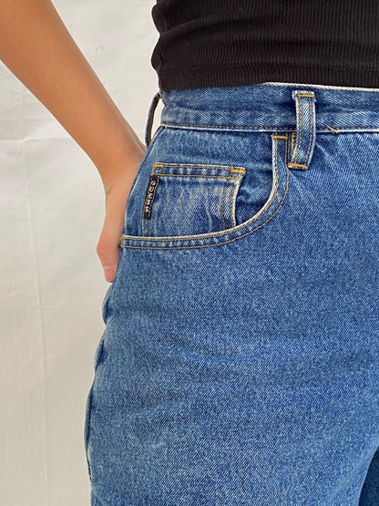 Vintage Guess Jeans Fall '97 Wide Leg High Rise Skater Denim Jean - 38EUR
