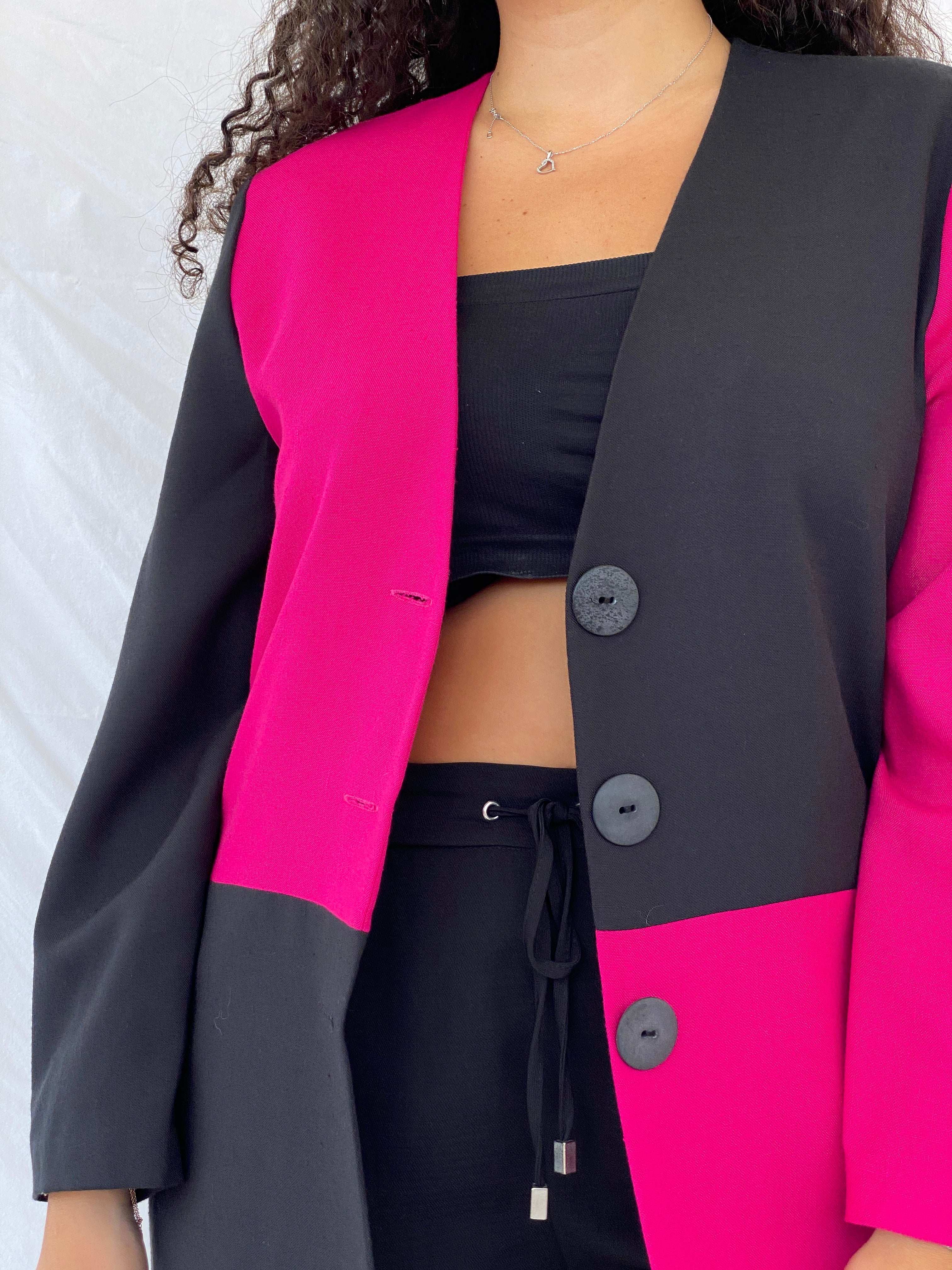 Vintage 70s Trevira Color Block Blazer - Size M - Balagan Vintage Blazer 80s, blazer, Dina, NEW IN, rare vintage, shorts