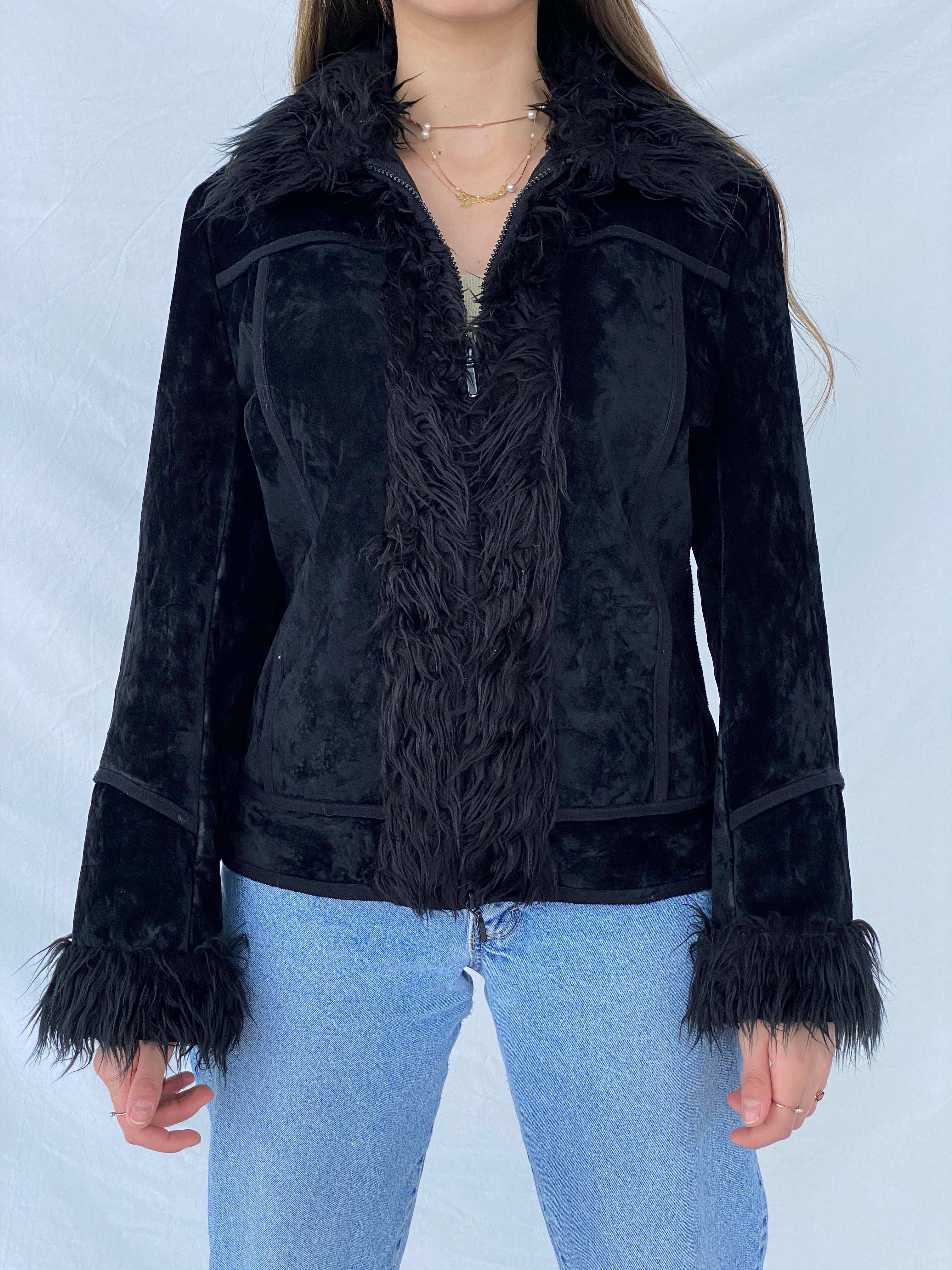 Beautiful Vintage Y2K Miss Eighteen Afghan Style Fur-Lined Jacket - Balagan Vintage Coat 00s, Afghan style, coat, Mira, NEW IN, vintage coat