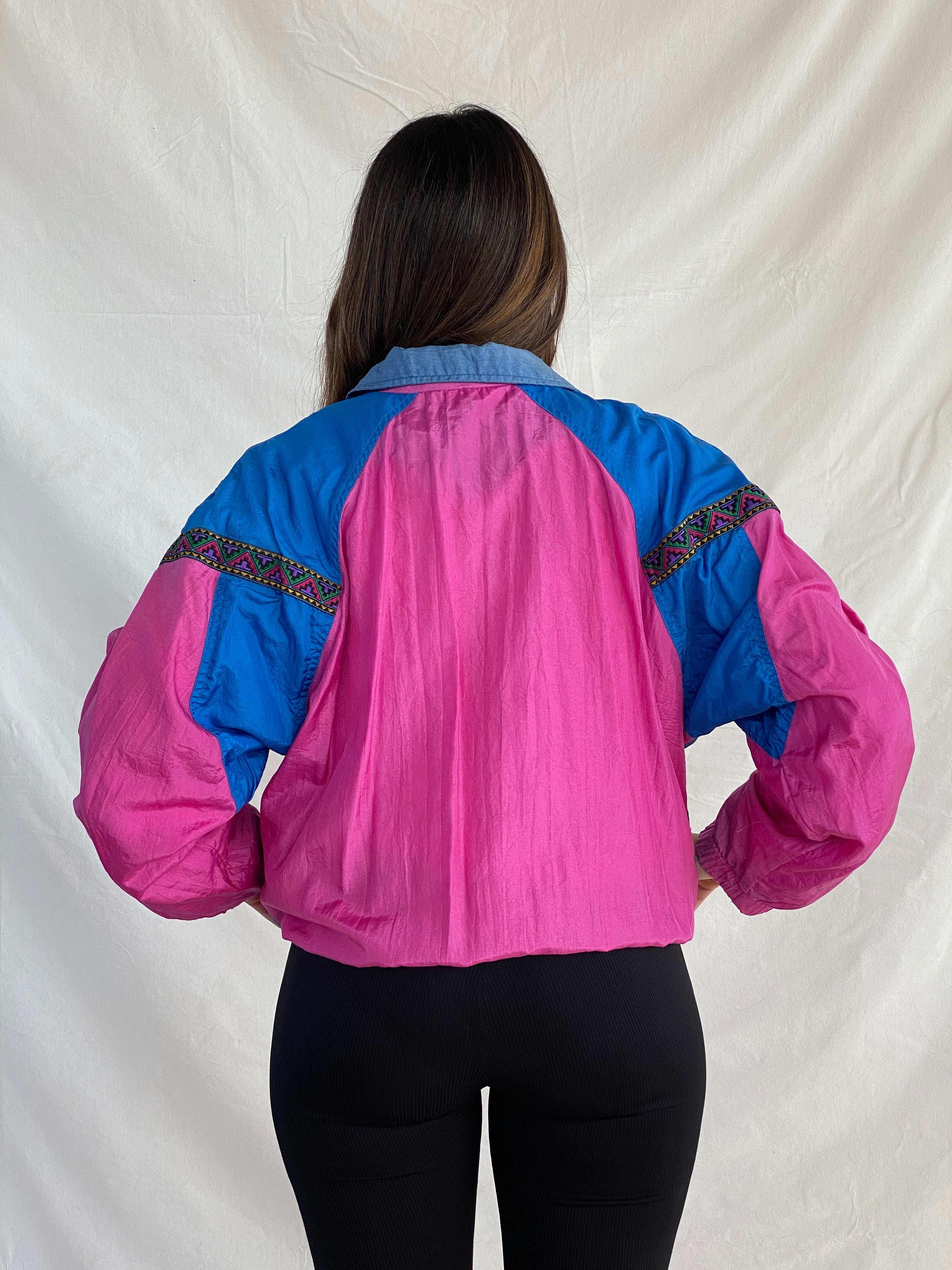Vintage 80s/90s Giacca Sport Windbreaker Jacket