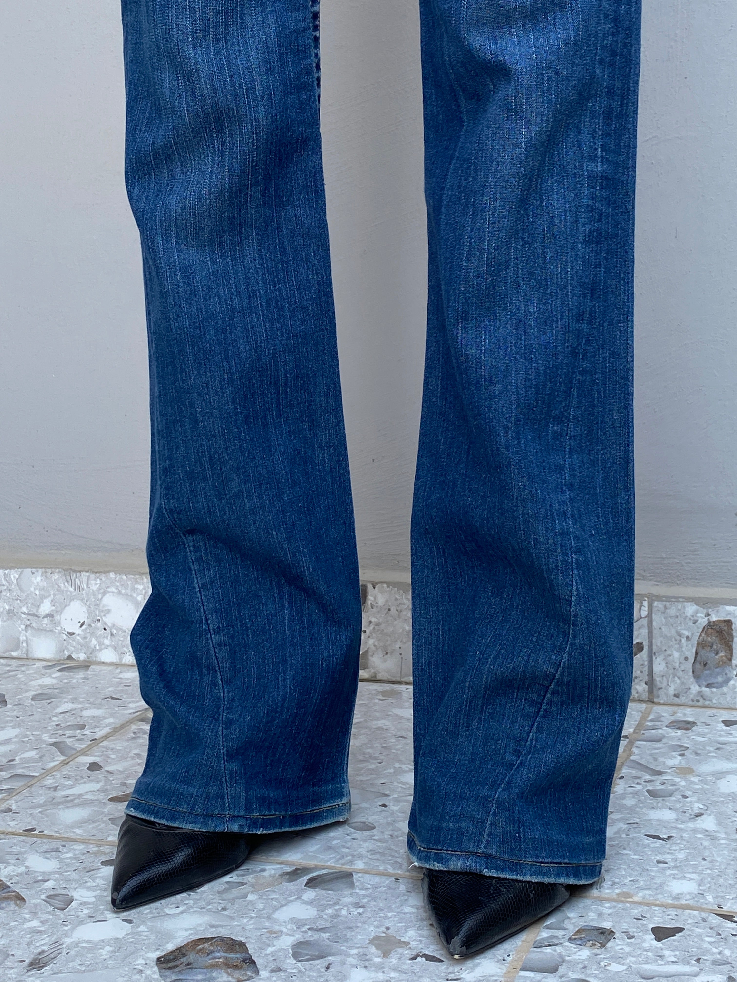 Y2K True Religion Joey Super T Low Rise Straight Leg Jeans – 36EU