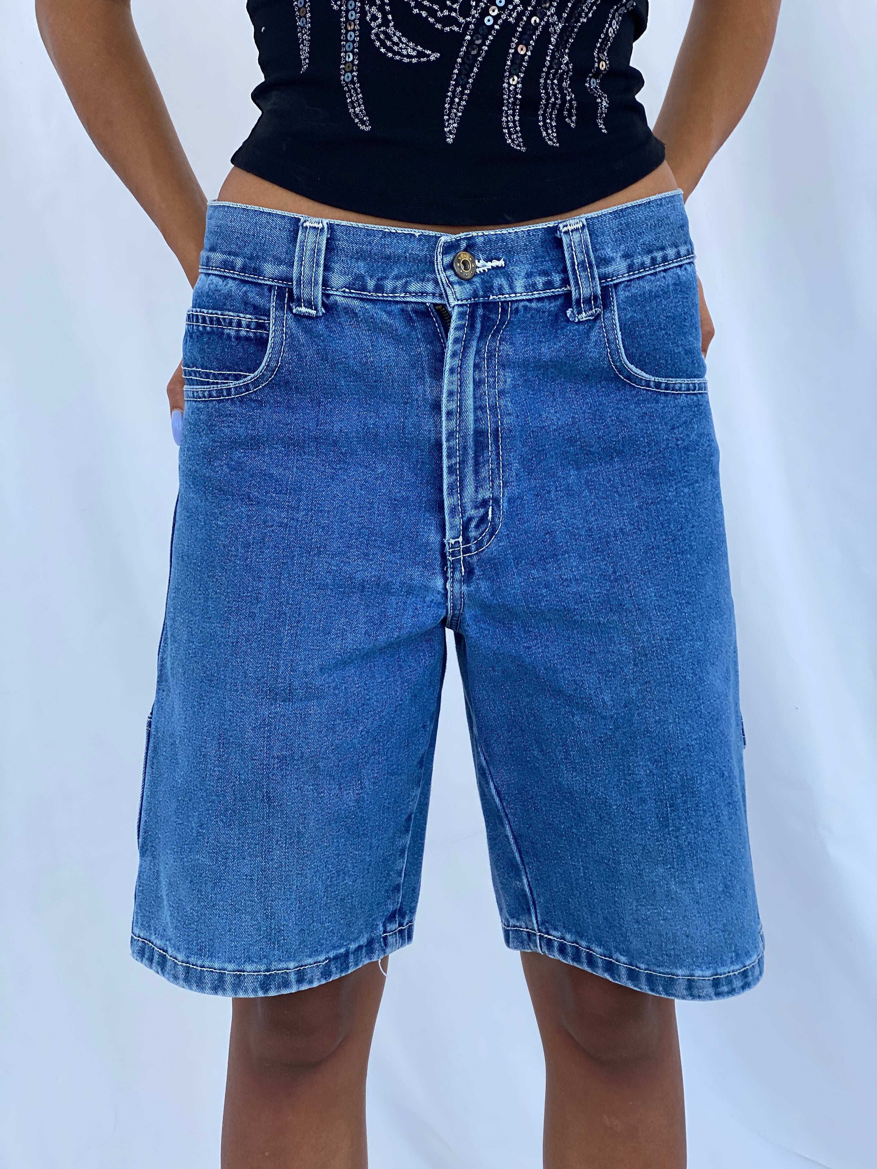 Vintage Carpenter Style Denim Shorts - Balagan Vintage Shorts 00s, 90s, NEW IN, shorts, summer, Tojan