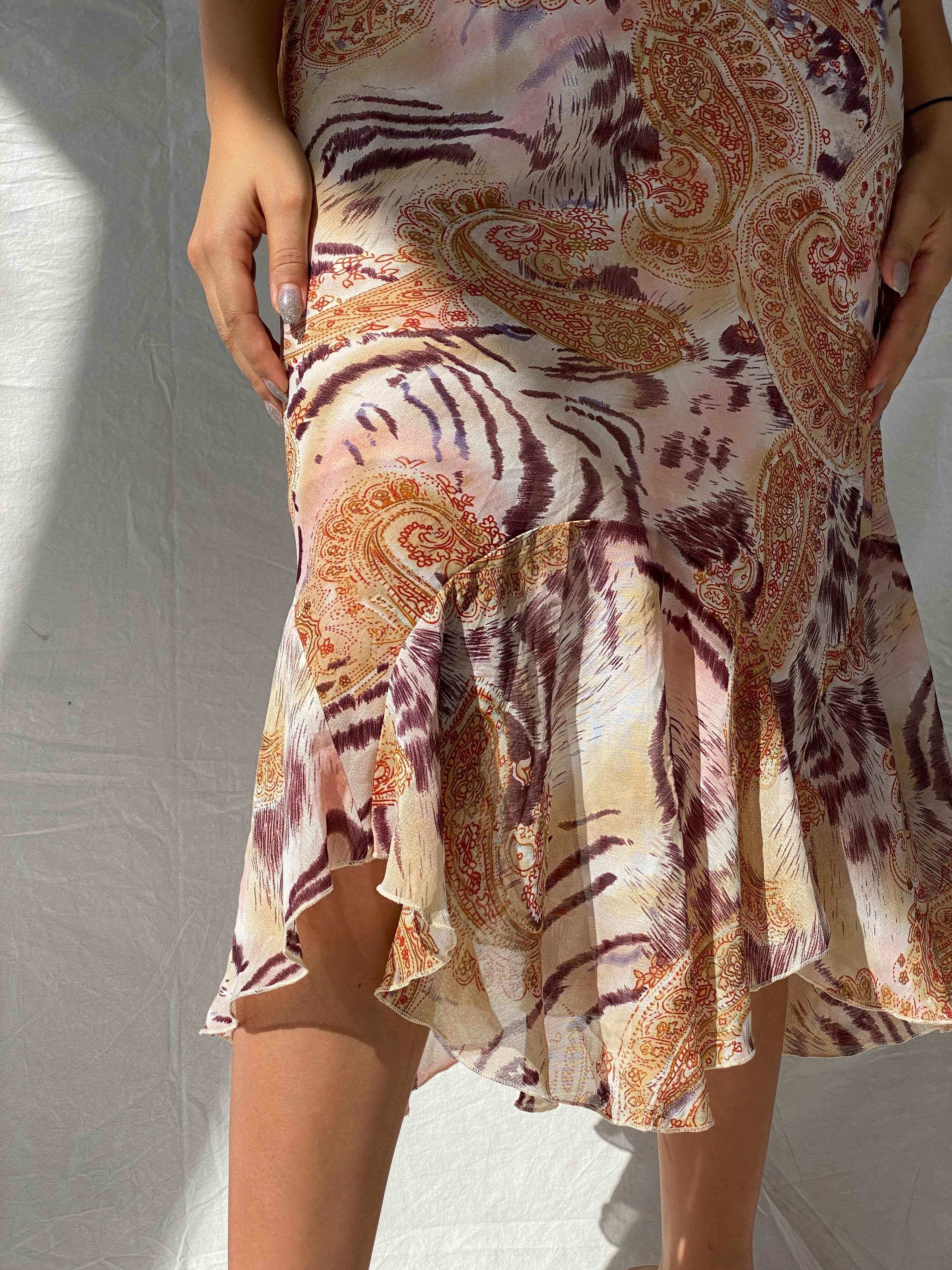 Vintage Xiagu Printed Midi Skirt - Balagan Vintage Midi Skirt Aseel, floral, floral skirt, midi skirt, NEW IN
