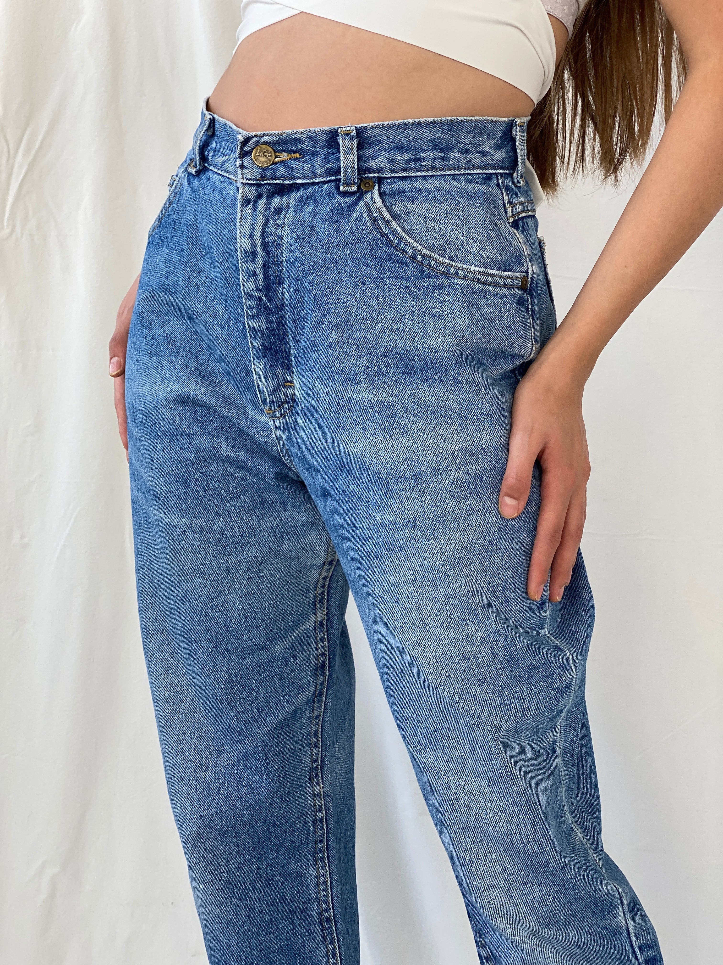 Vintage Lee Light Wash High Rise Jeans