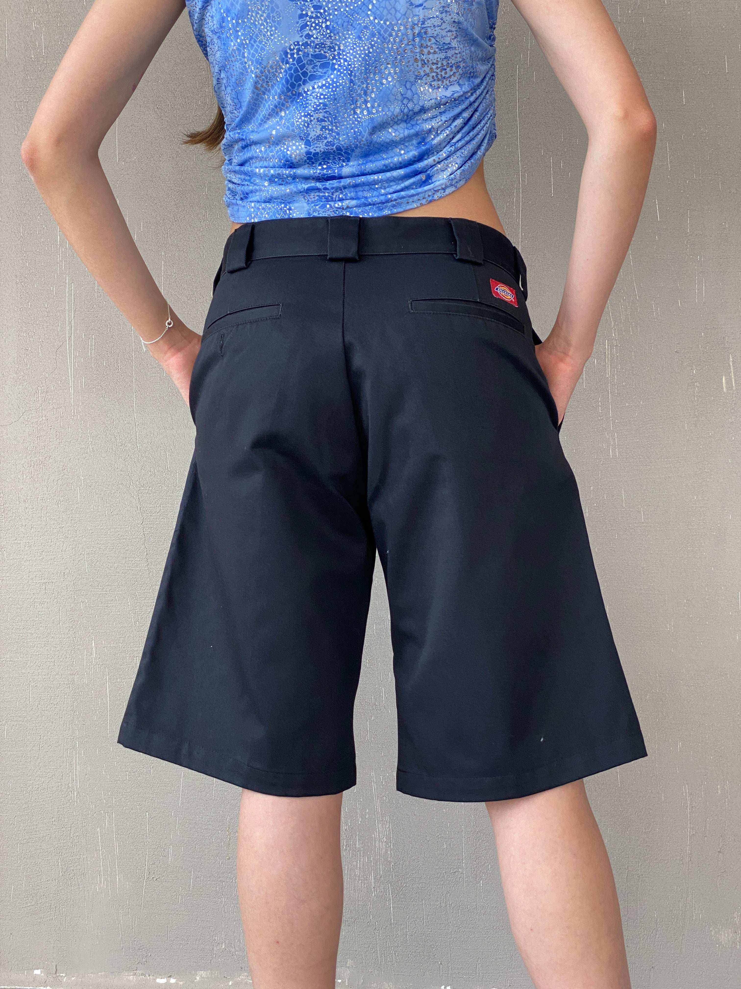 Dickies Black Knee-Length Relaxed Fit Shorts - Balagan Vintage Shorts 00s, 90s, Bermuda Shorts, Mira, NEW IN, shorts, striped