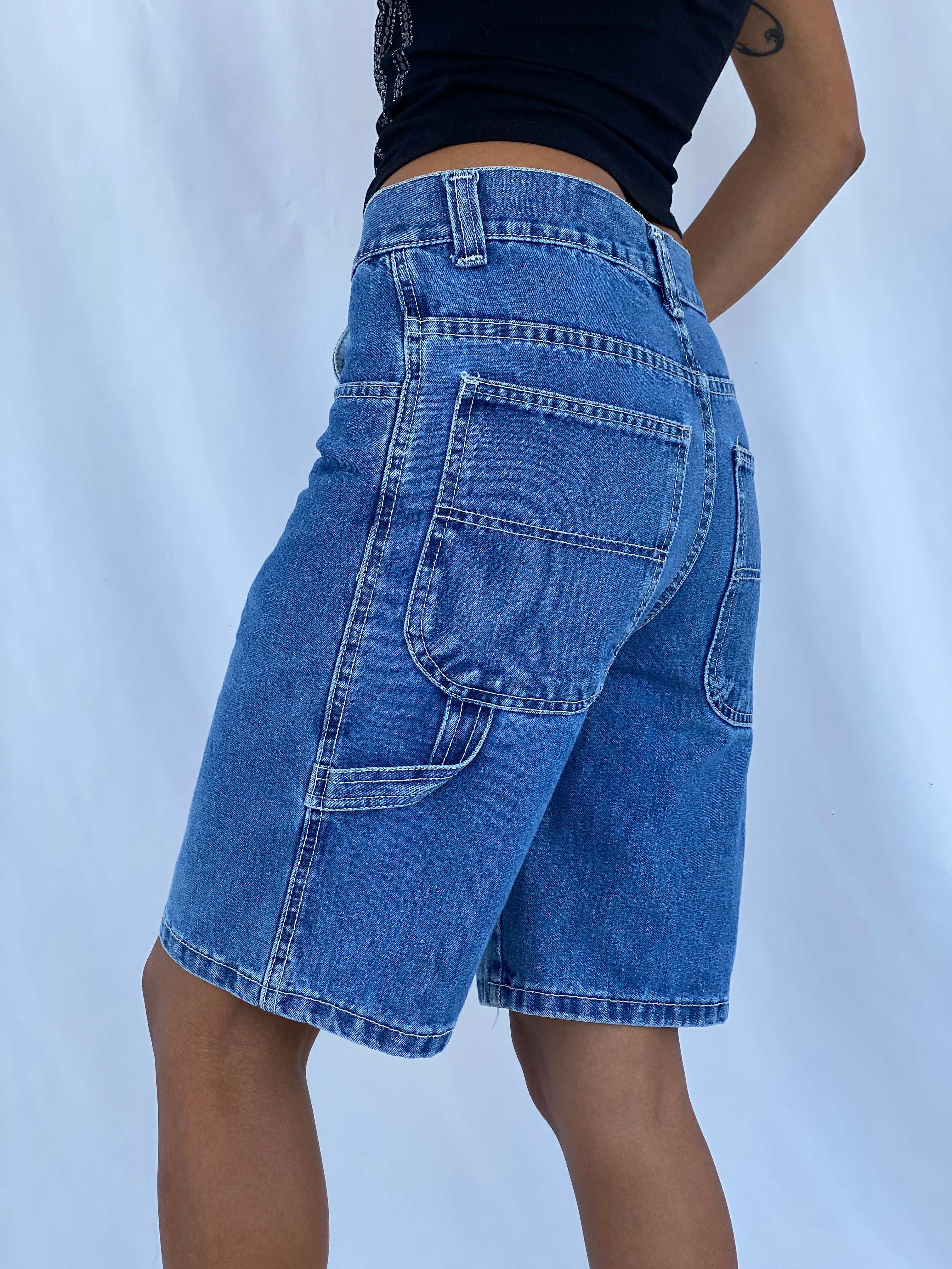 Vintage Carpenter Style Denim Shorts - Balagan Vintage Shorts 00s, 90s, NEW IN, shorts, summer, Tojan