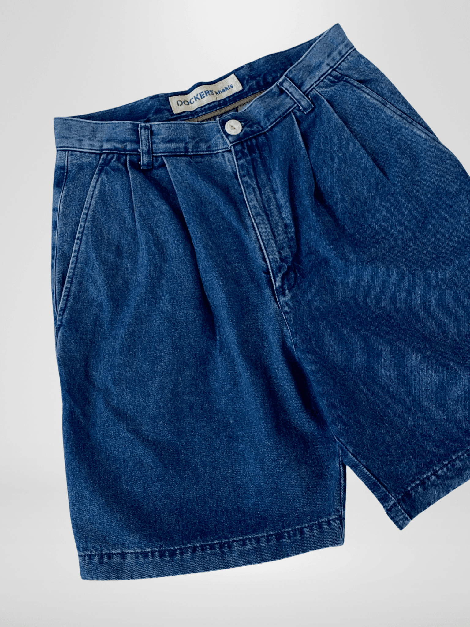 Vintage 90s Men’s Dockers Blue Denim Shorts - 30