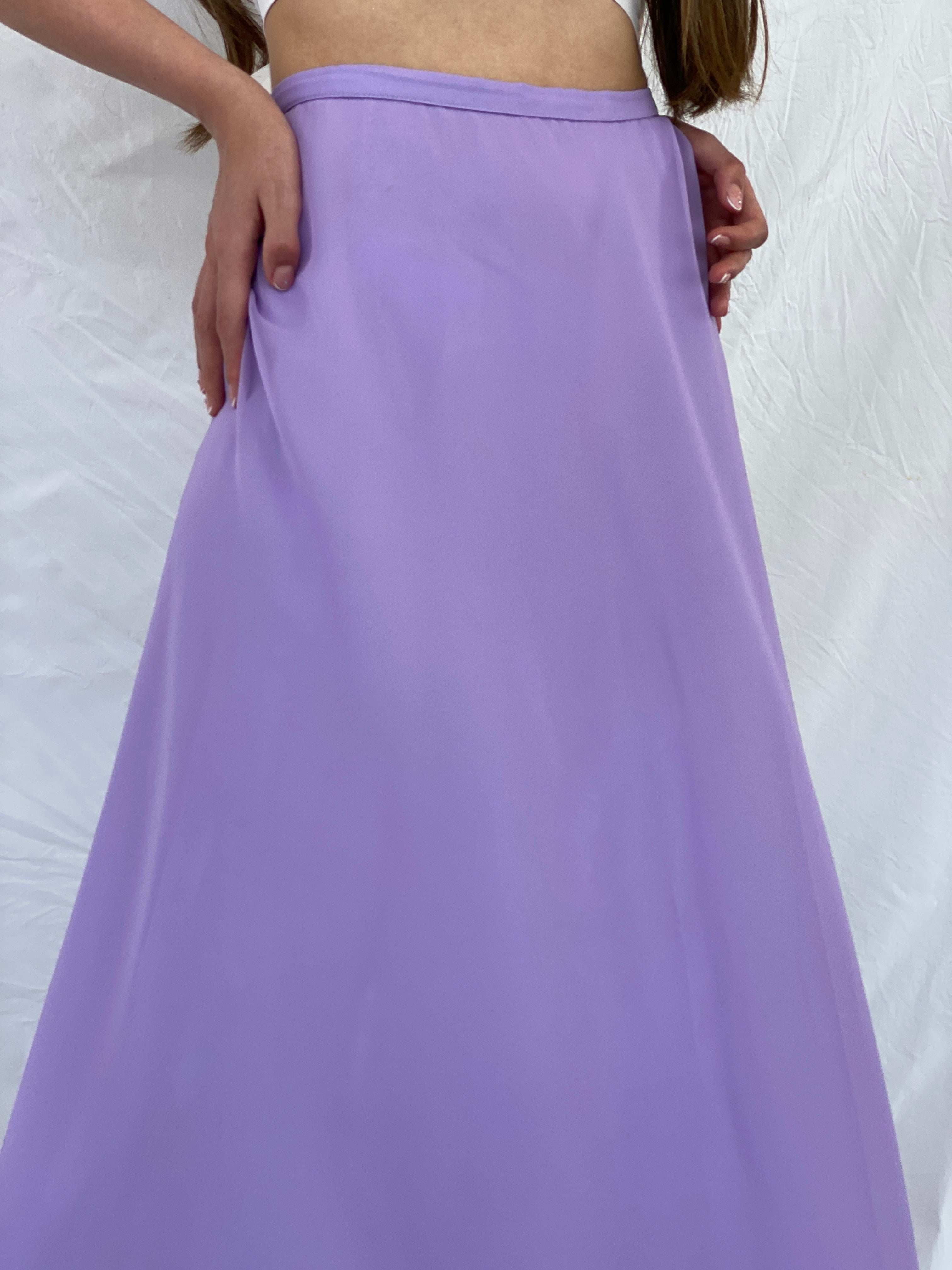 Vintage Cmor Abiye Lilac Maxi Skirt - S - Balagan Vintage Maxi Skirt 90s, maxi skirt, Mira, NEW IN