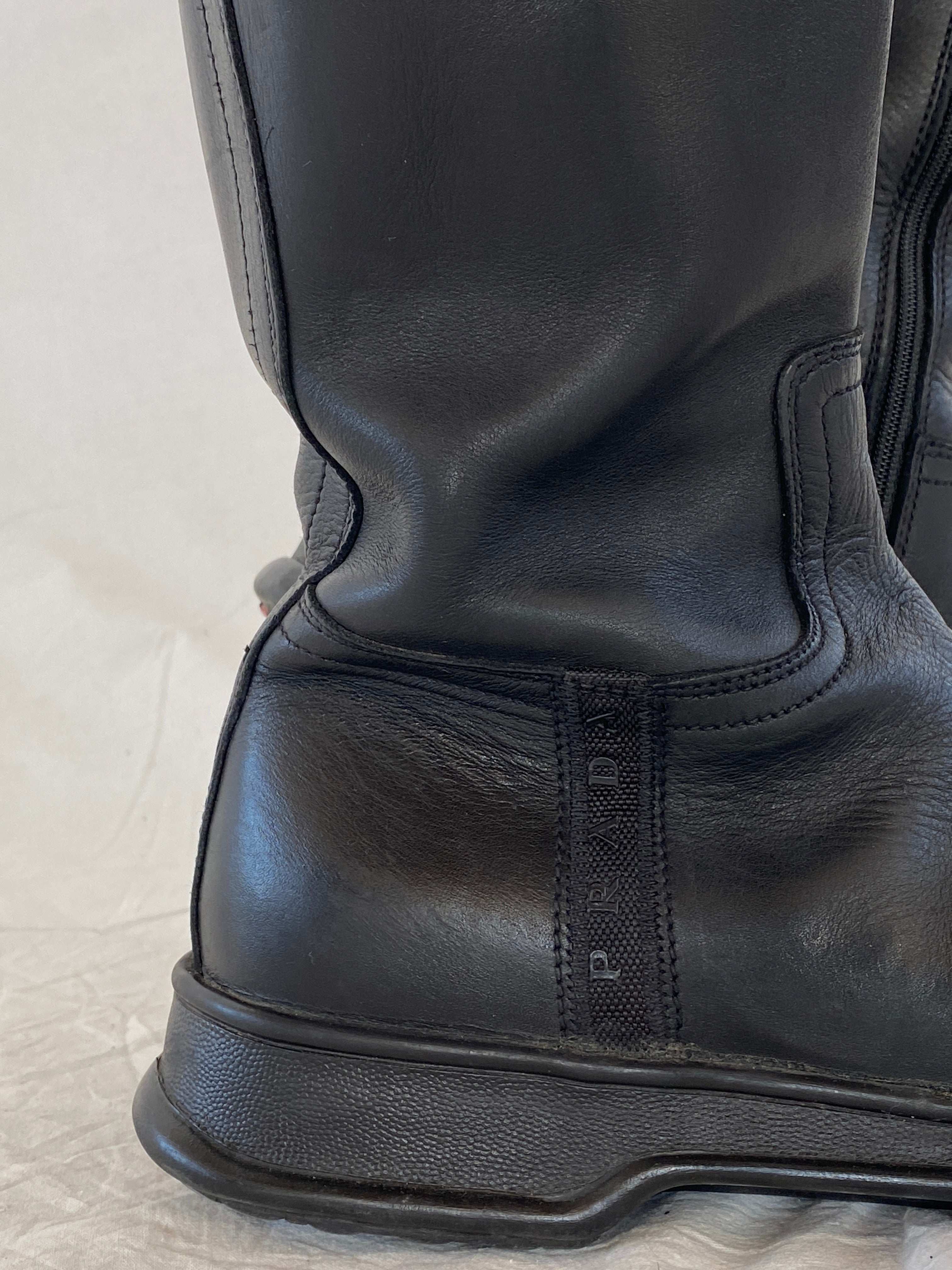 prada motorcycle boots