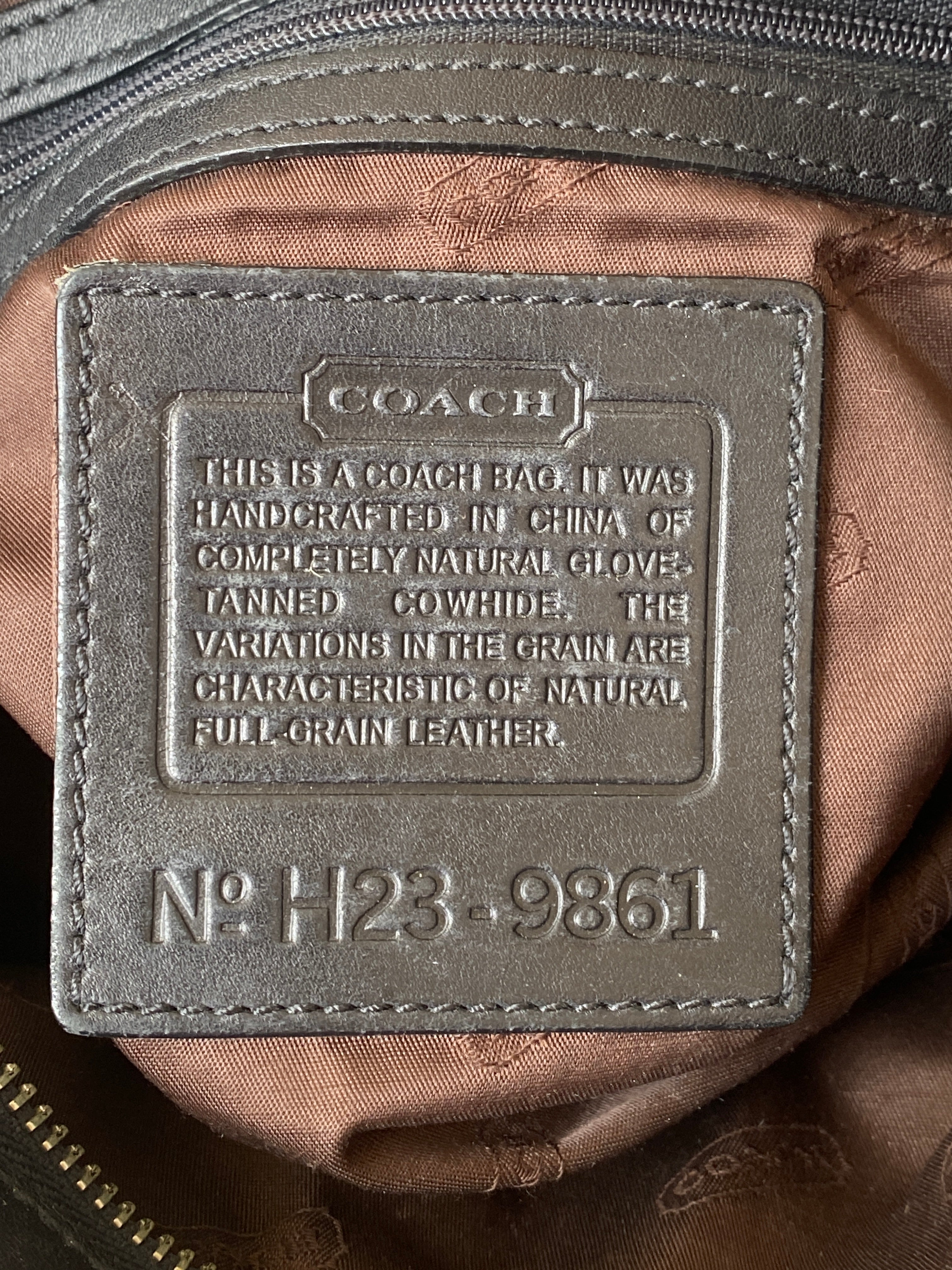 Vintage Coach Black Leather Shoulder Bag Style 9861 Classic Y2K Minimalist Purse