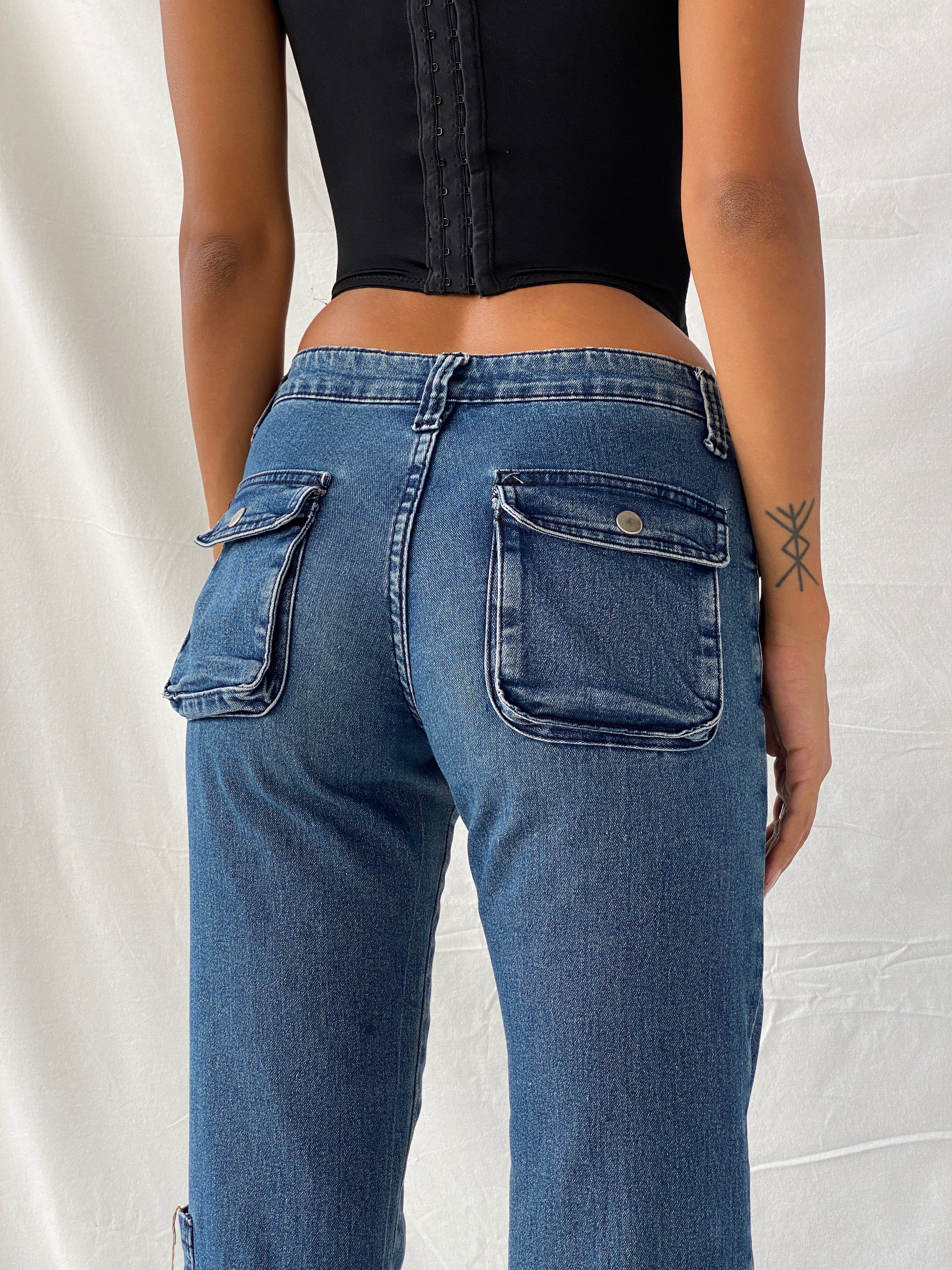 Vintage 00s X-team Flare Cut Jeans - 34EUR