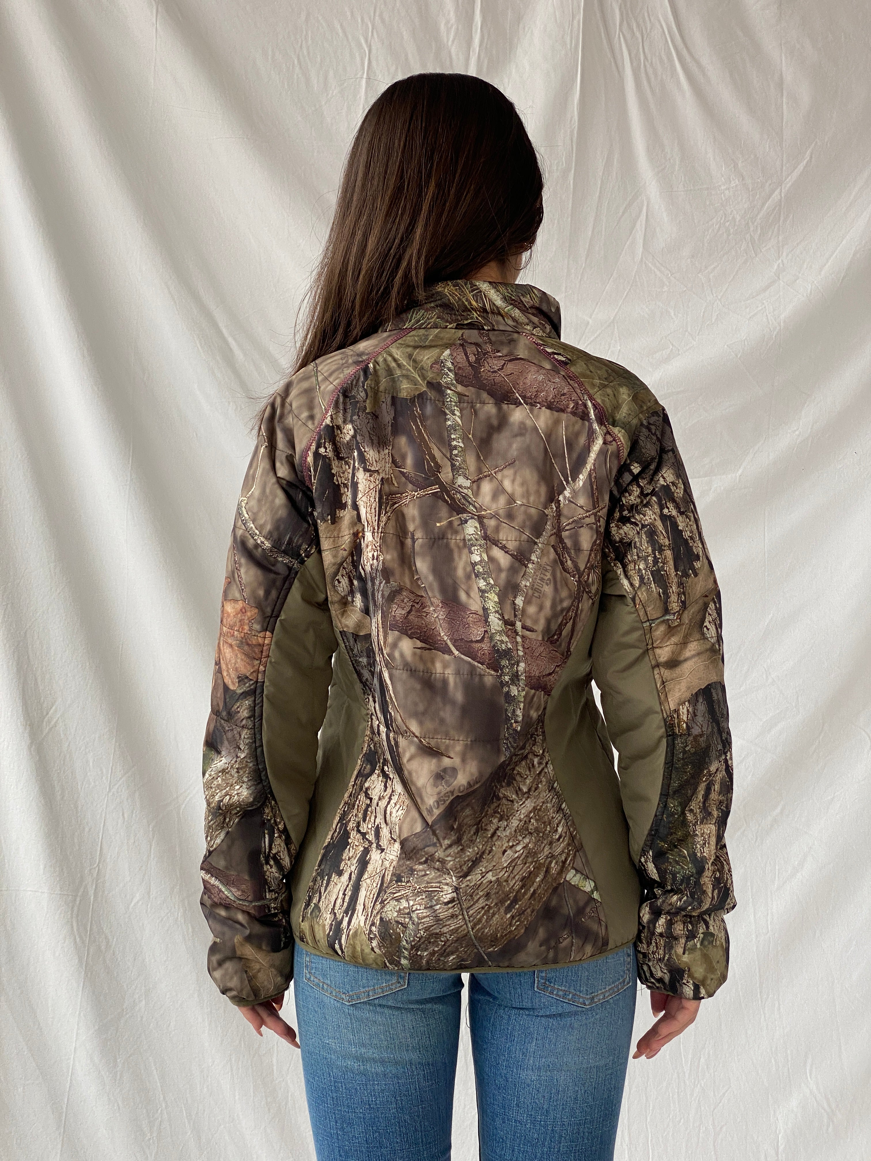 Mossy Oak Women’s Hunting Puffer Jacket with Pink Lining - S