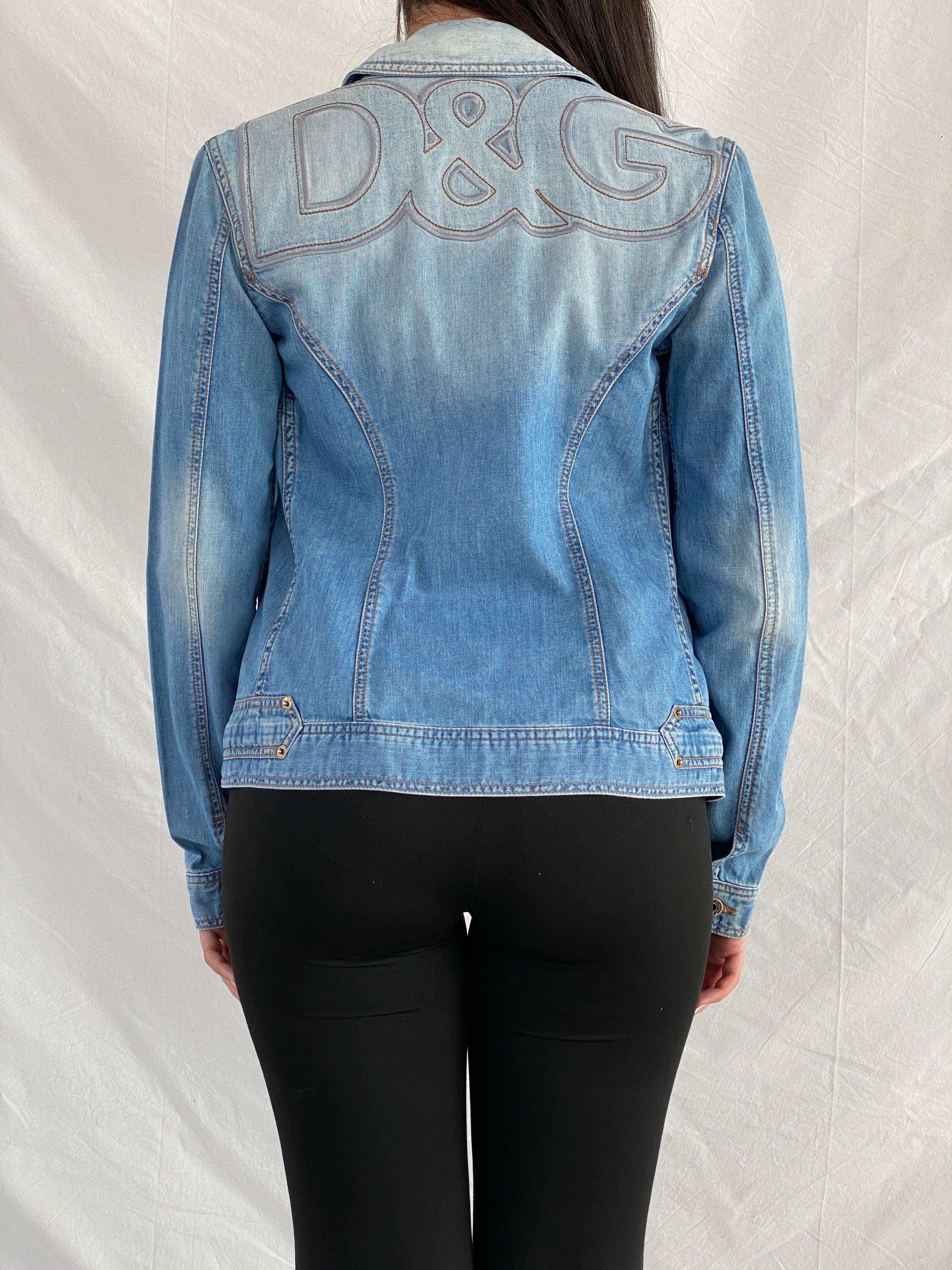 Y2K D&G Dolce&Gabbana Light Denim Jacket - Balagan Vintage Denim Jacket 00s, D&G, denim jacket, NEW IN, Rama