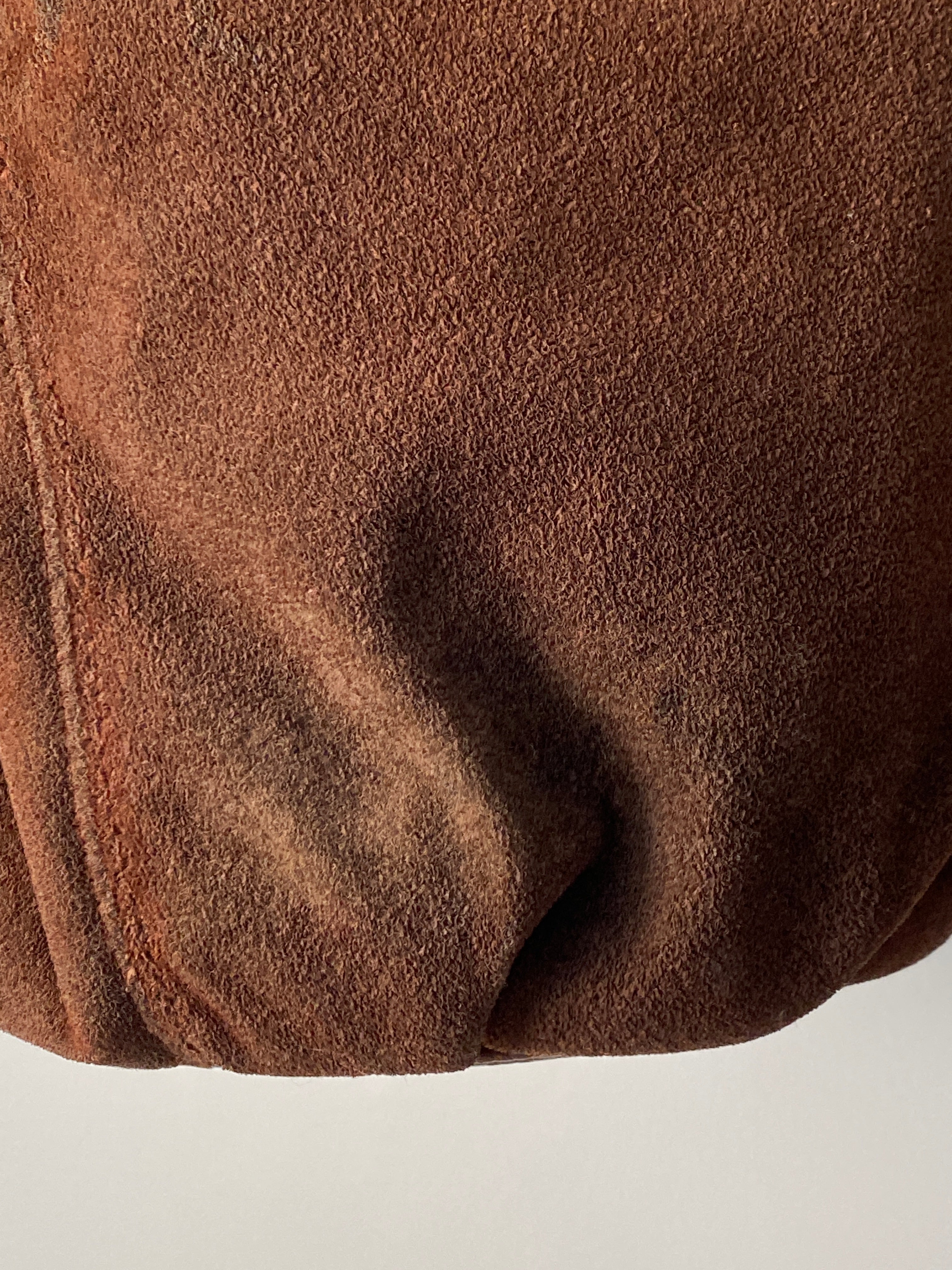 Vintage Capezio Brown Suede Shoulder Bag Slouchy Hobo Leather Y2K Balletcore Tote Bag