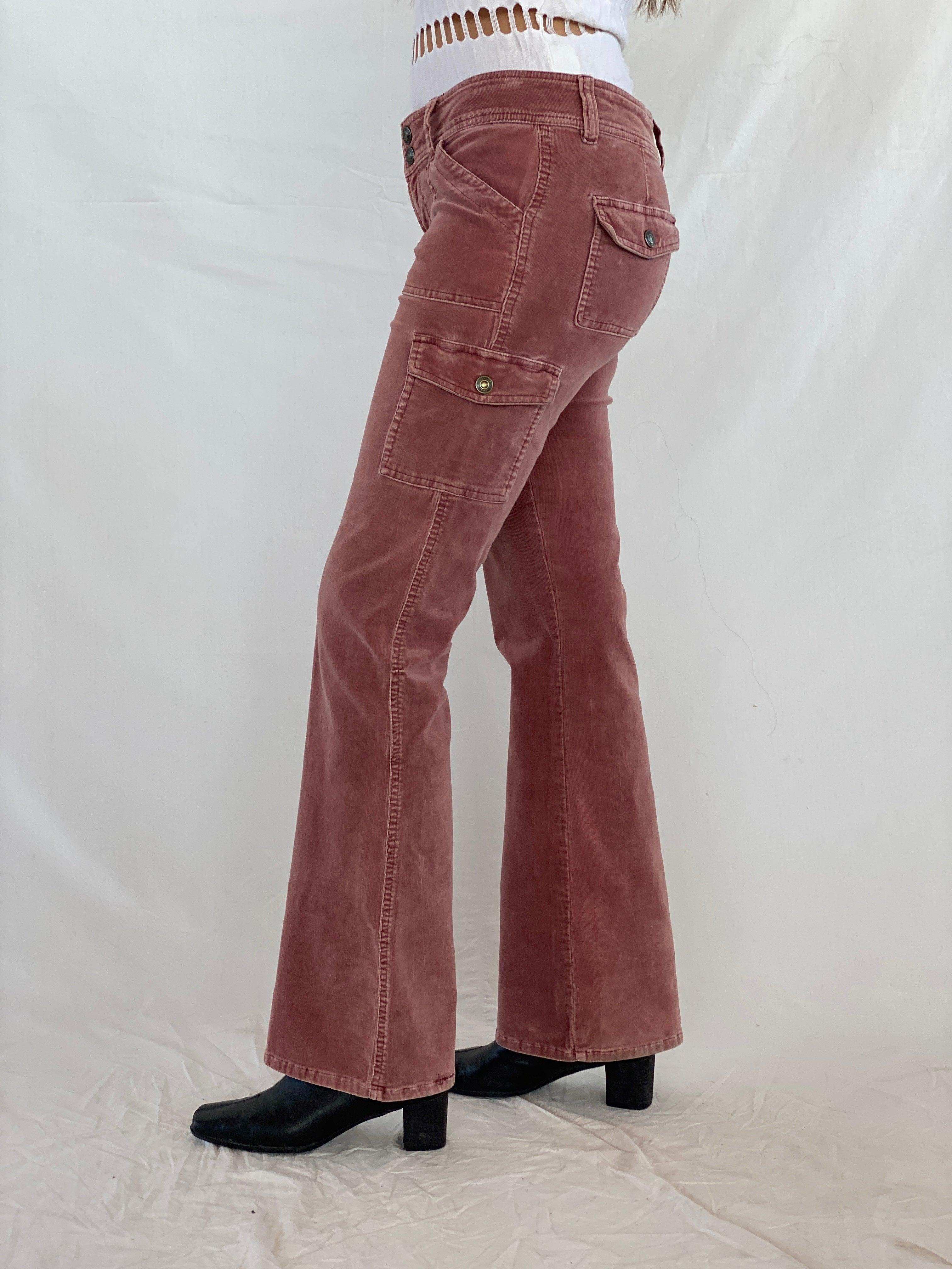 90s/00s Forever 21 Low Rise Flare Corduroy Pants - Balagan Vintage Corduroy Pants 00s, 90s, corduroy, corduroy pants, Juana, NEW IN