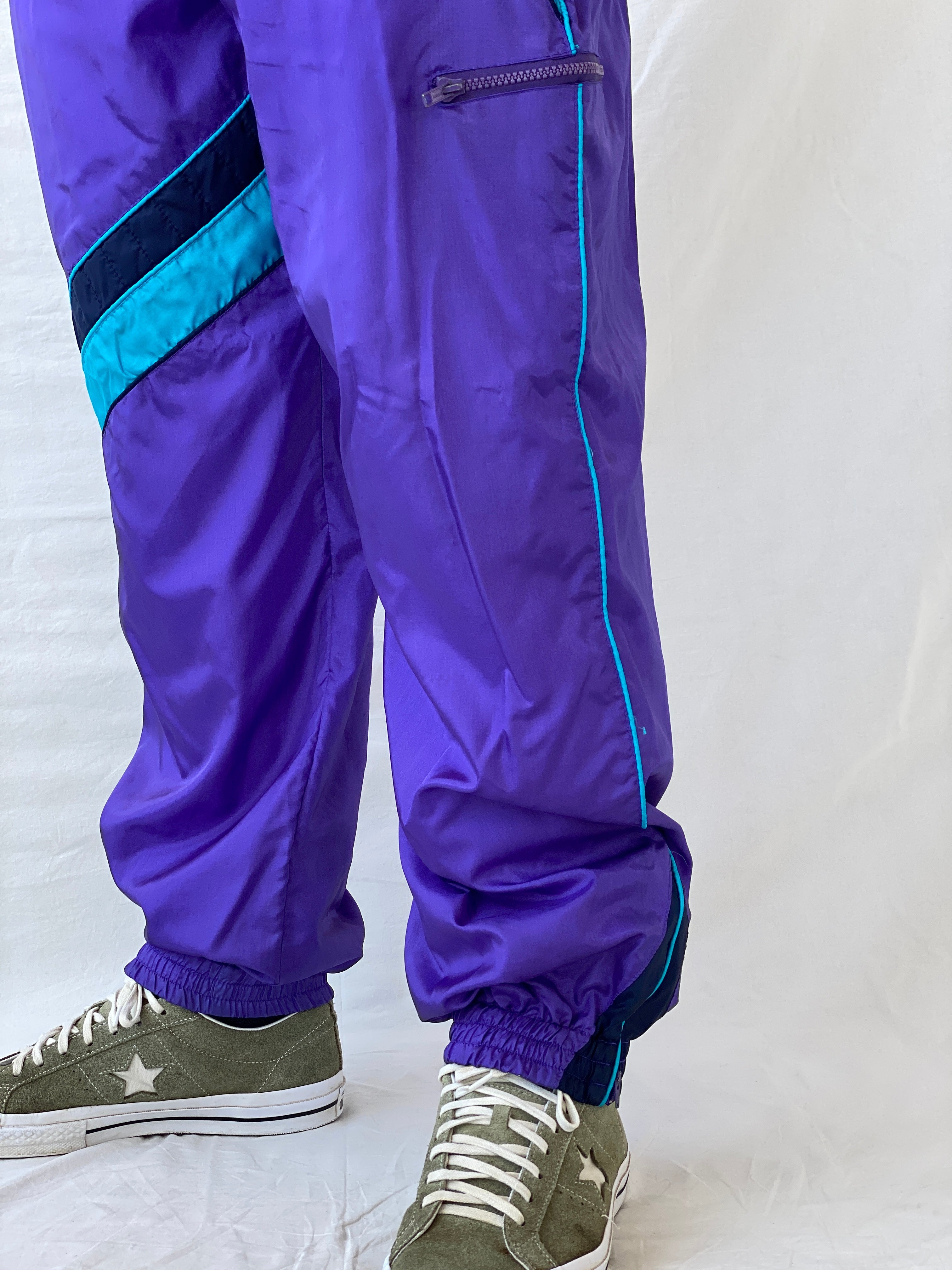 Vintage 80s/90s YBÉS Fashion Purple Track Pants - XL