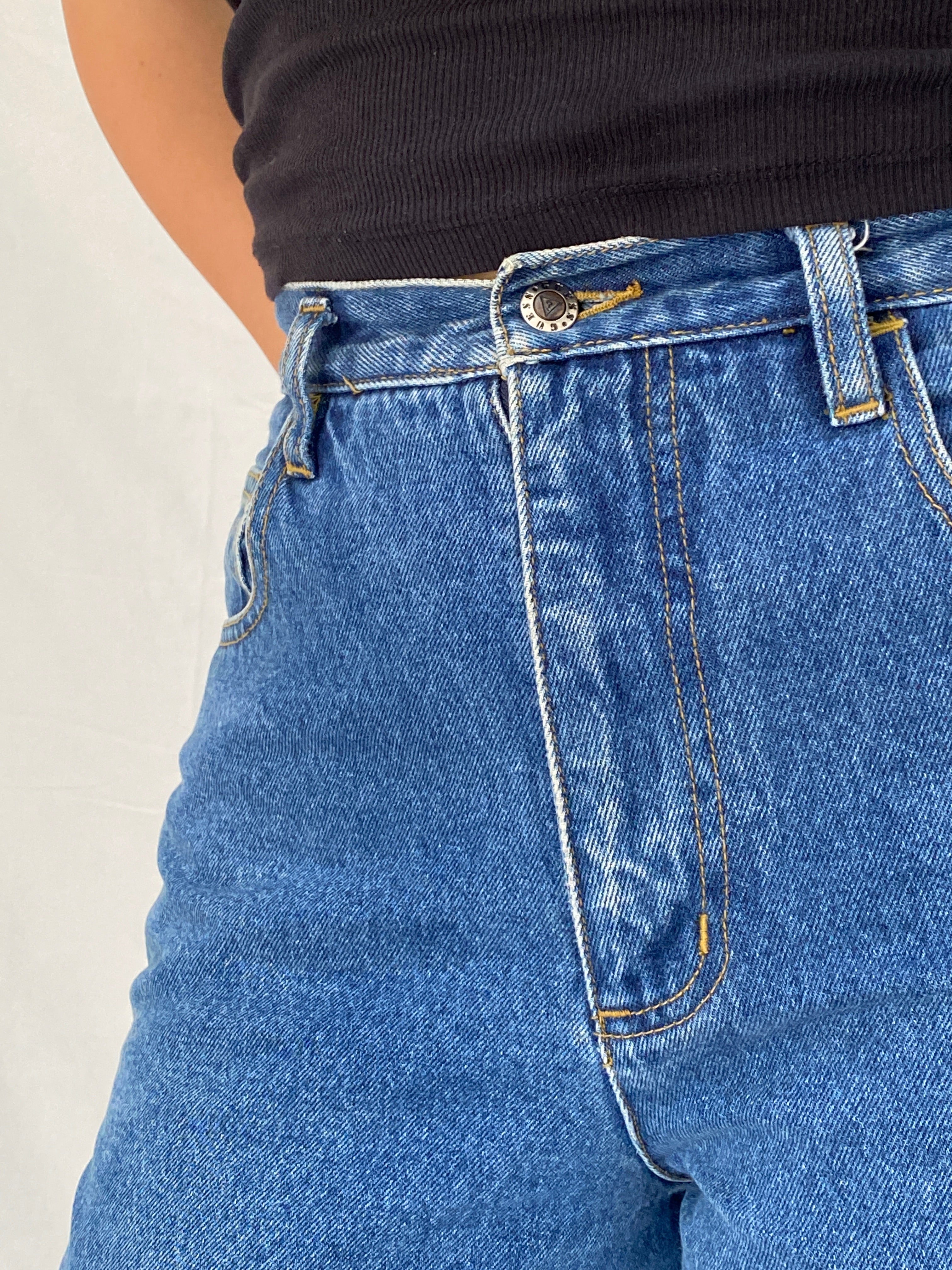 Vintage Guess Jeans Fall '97 Wide Leg High Rise Skater Denim Jean - 38EUR