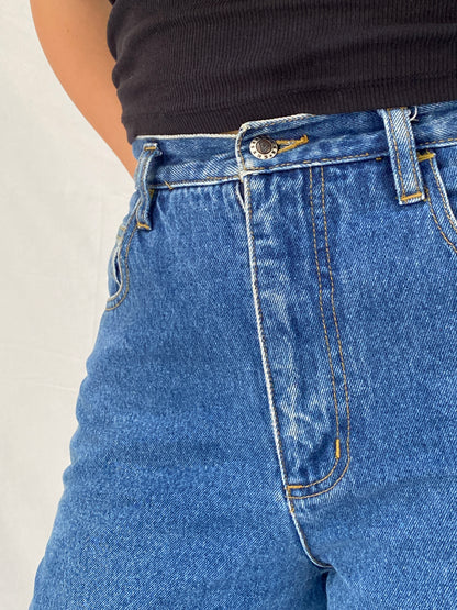 Vintage Guess Jeans Fall '97 Wide Leg High Rise Skater Denim Jean - 38EUR