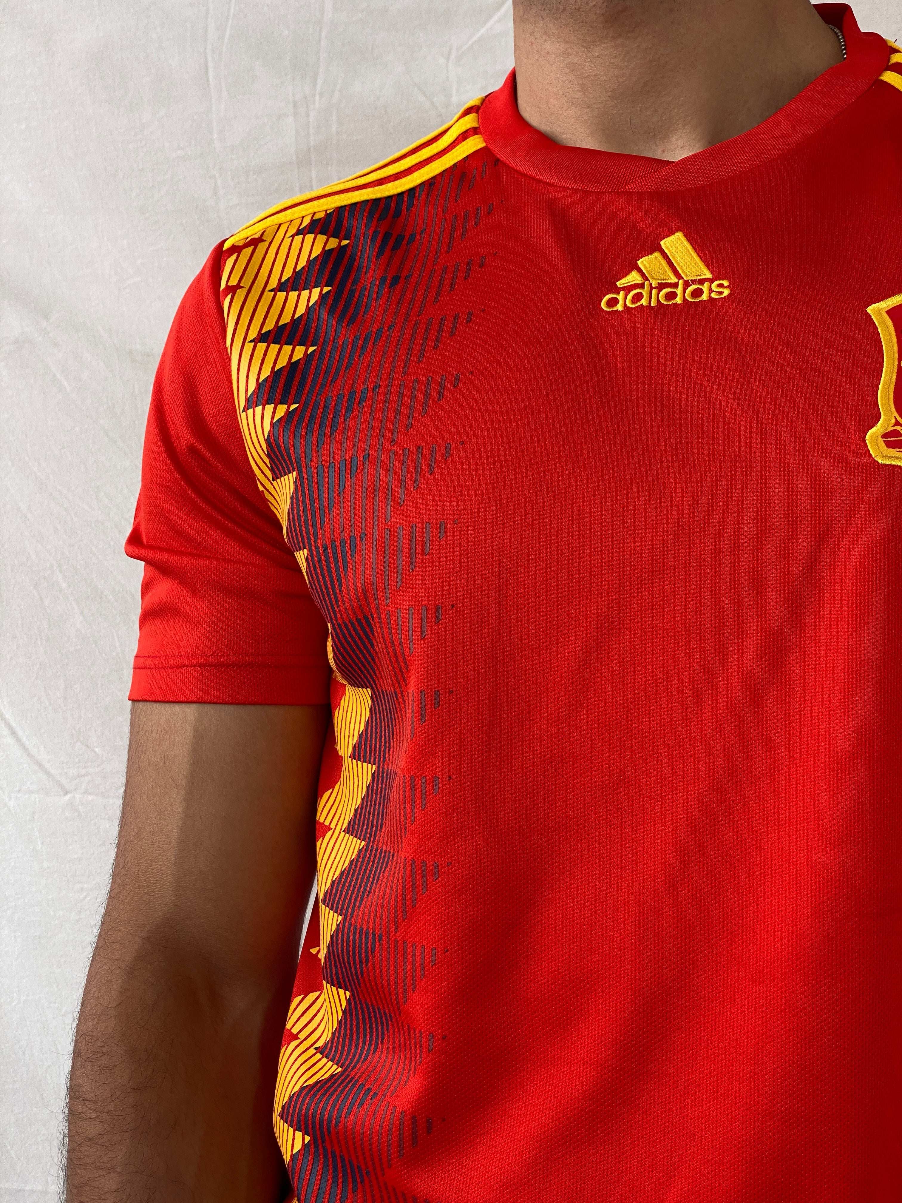 NWT 2018 Adidas Spain National Team Soccer Men’s Red Jersey - XL