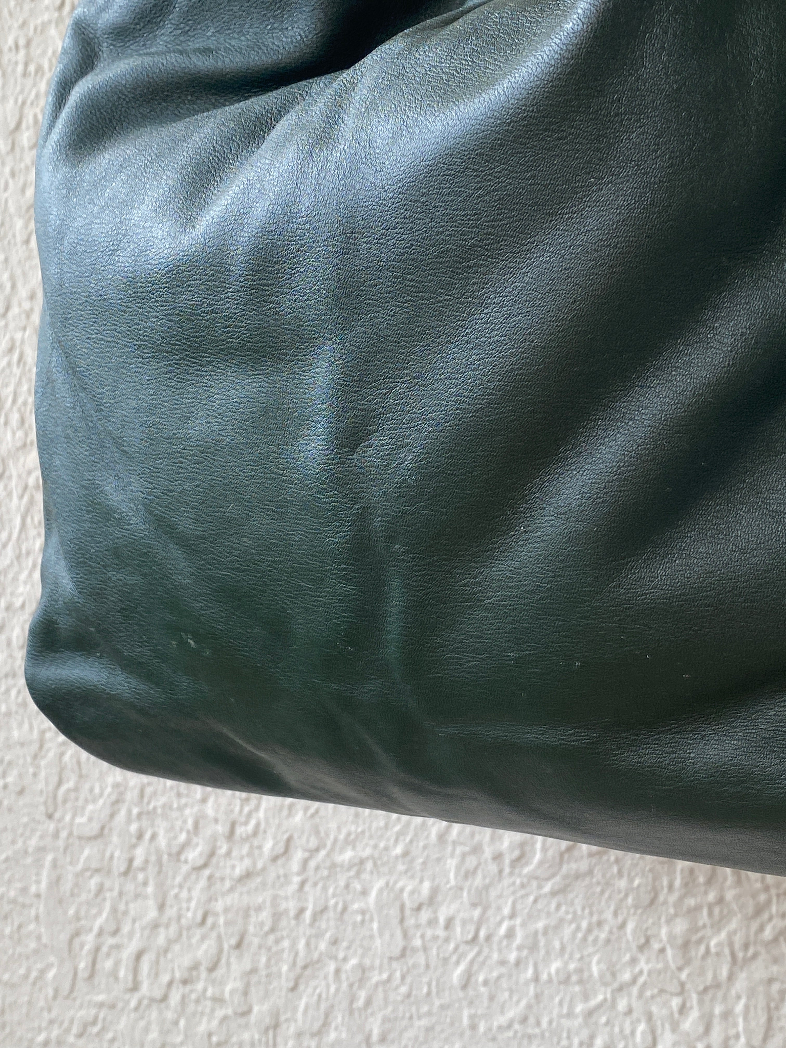 Vintage Kate Spade Forest Green Leather Shoulder Bag Slouchy Hobo Purse