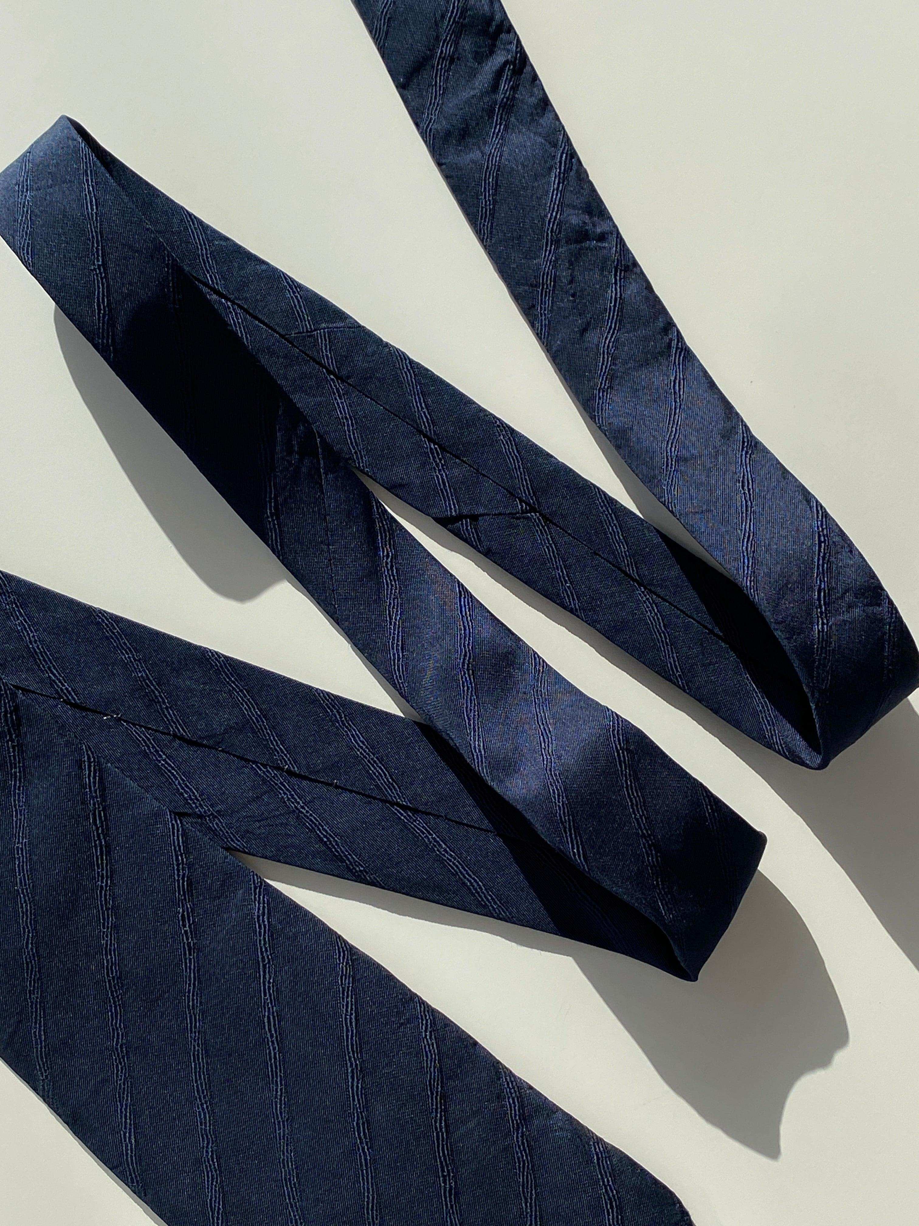 Vintage Plain Silk Tie