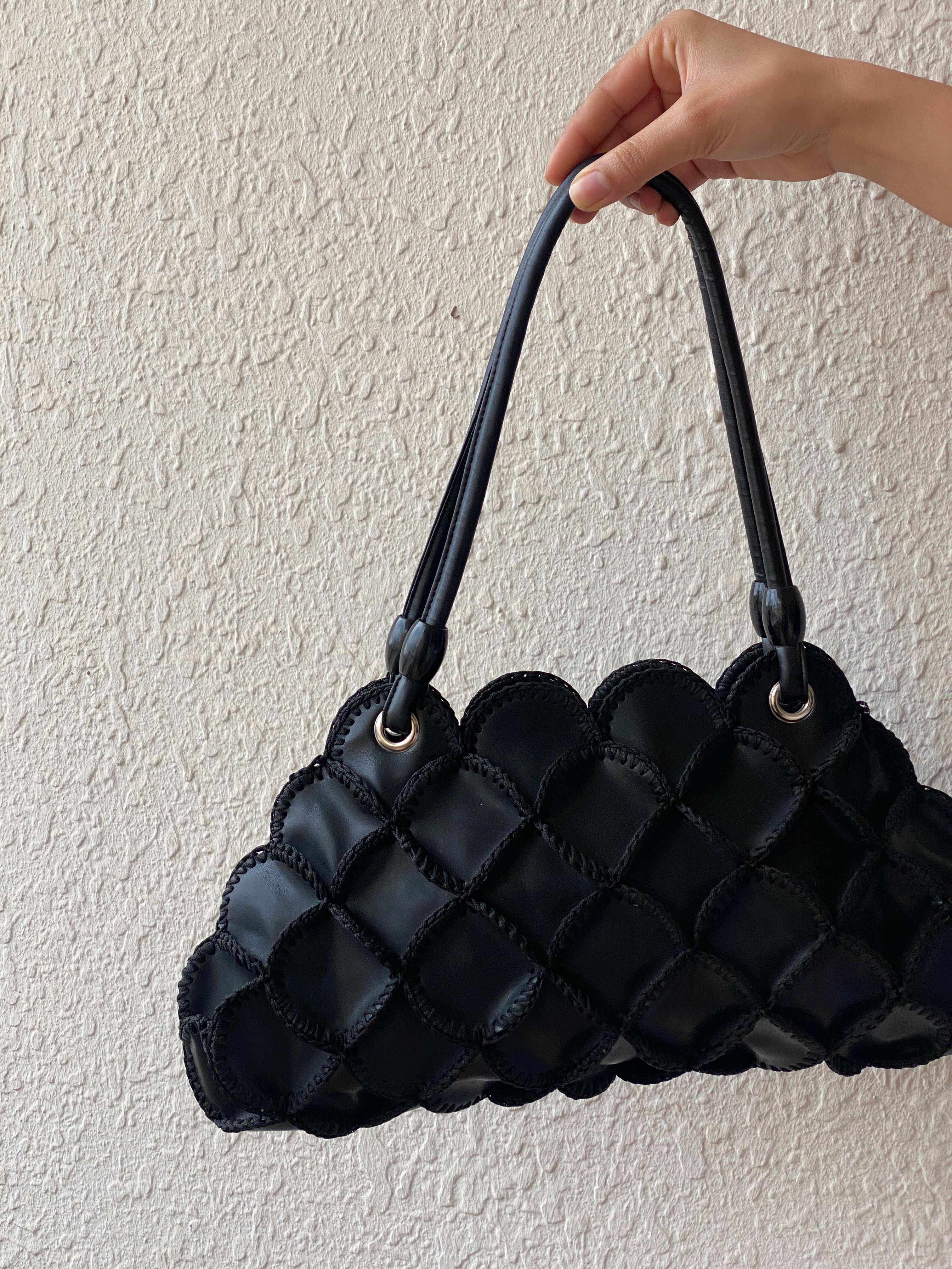 Vintage Y2K Black Shoulder Bag - Balagan Vintage Bags 00s, NEW IN, shoulder bag