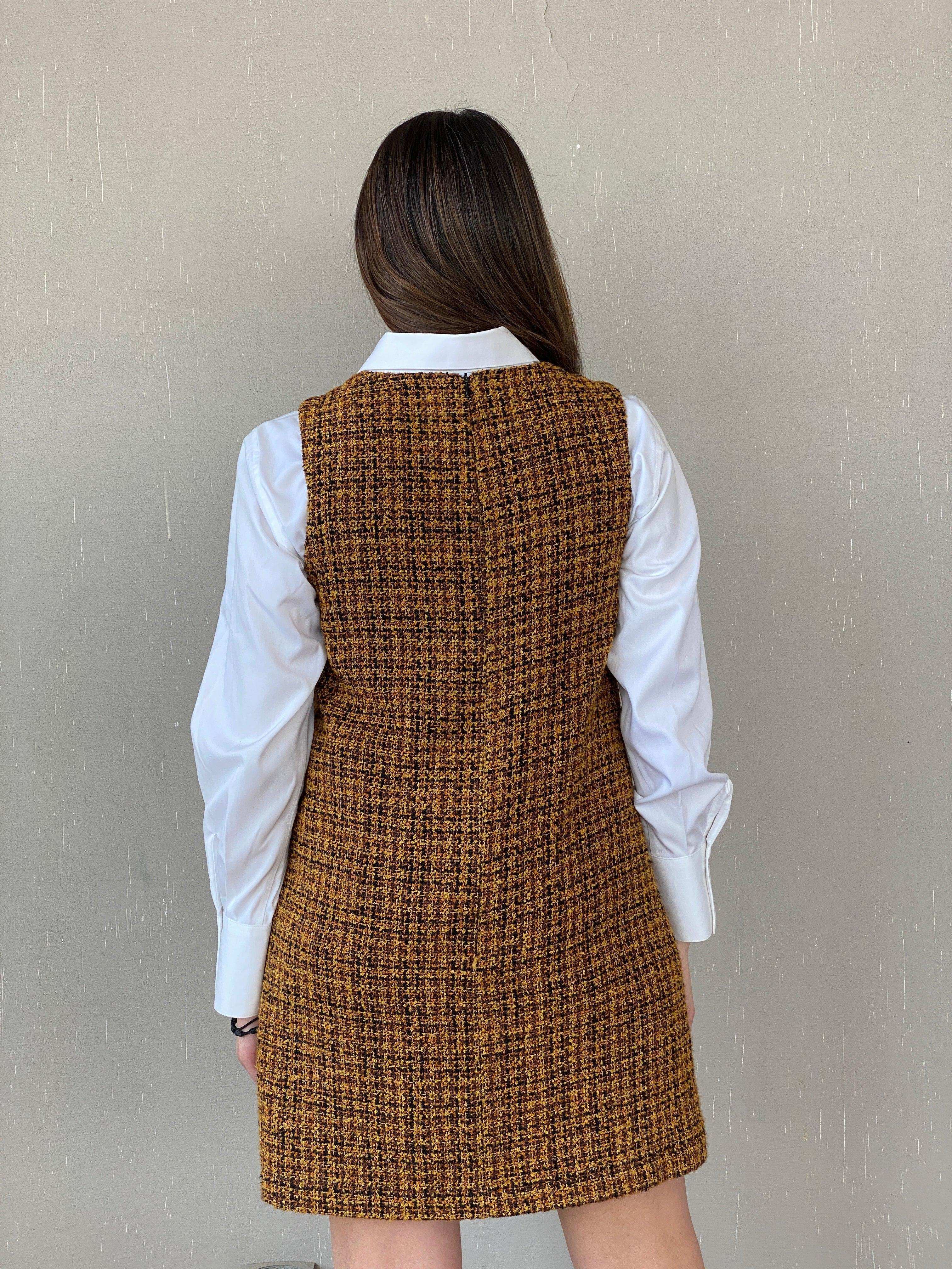 Vintage hot sale tweed dress