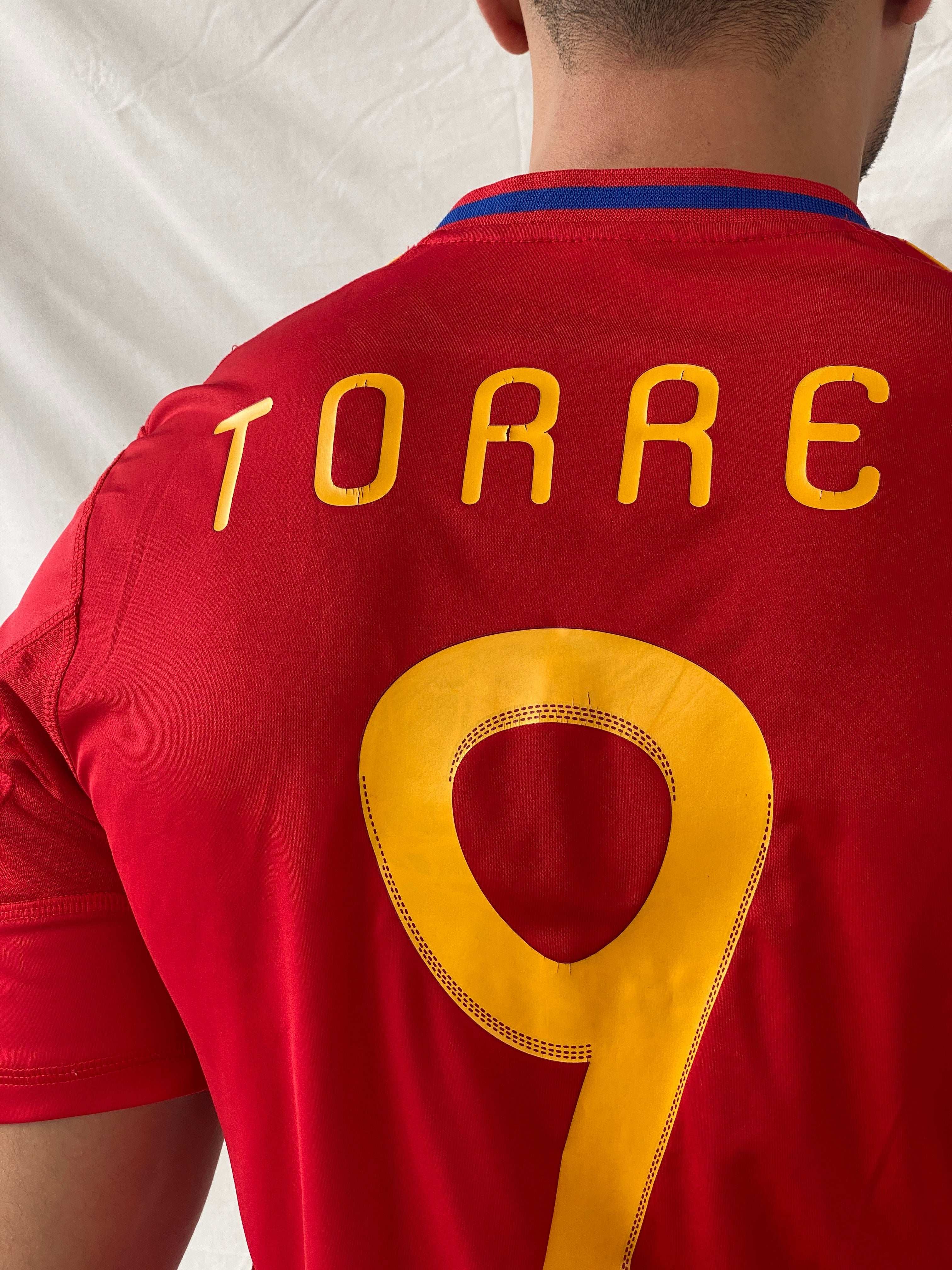 Adidas Spain 2010 World Cup Home Red Torres 9 Men’s Jersey - M