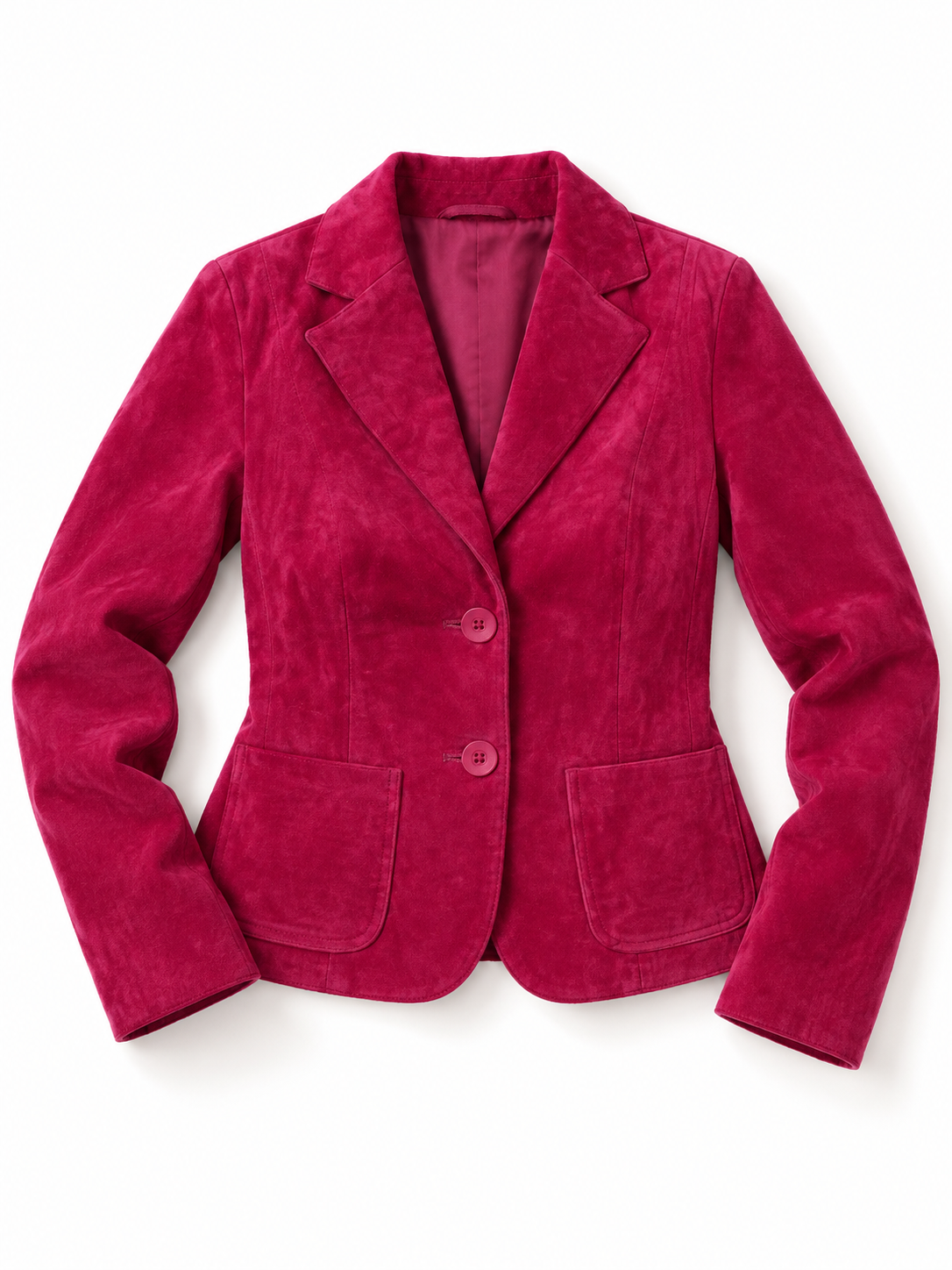 Beautiful Josephine & CO Women’s Genuine Suede Pink Blazer Jacket - M