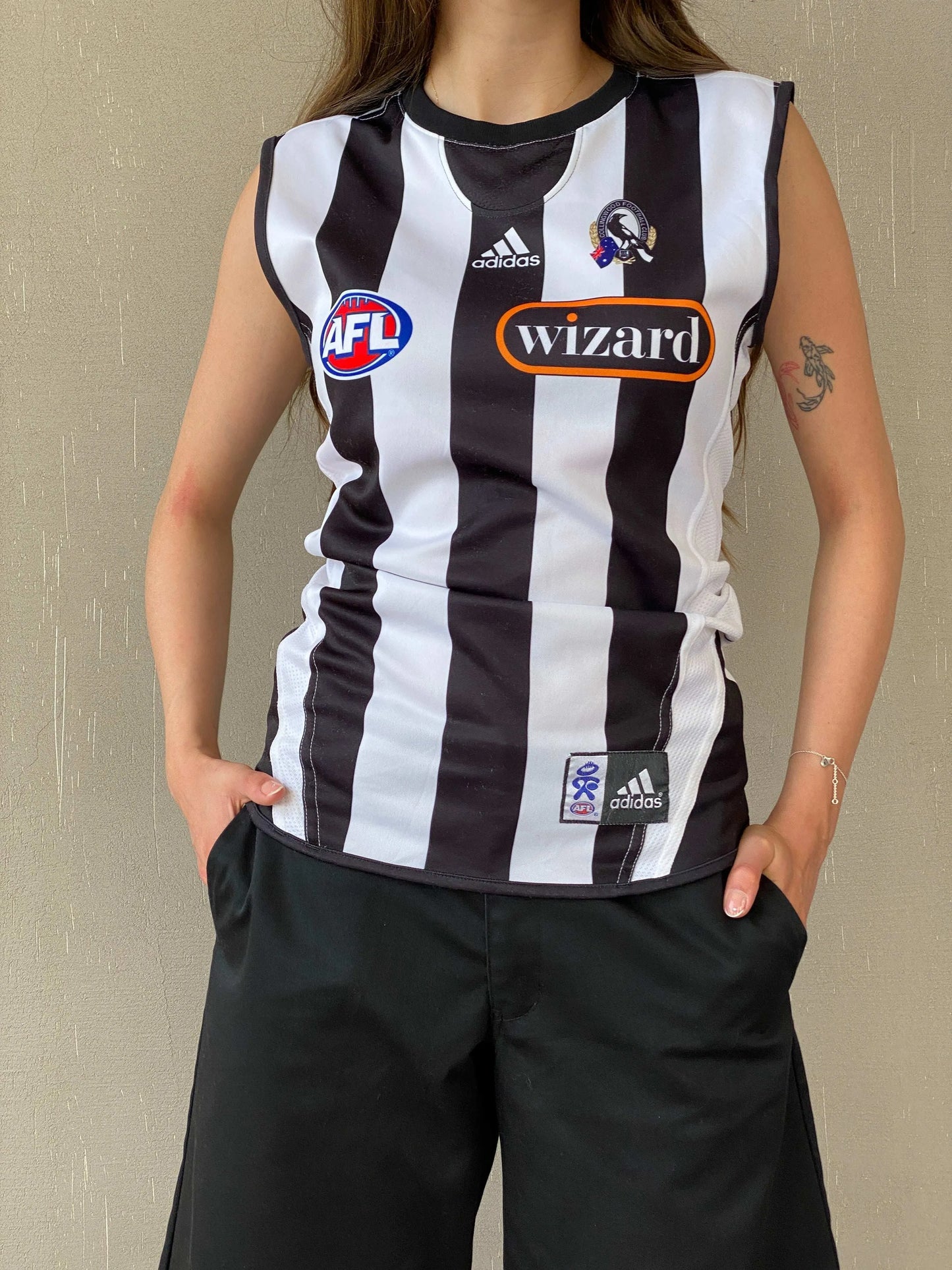 Adidas AFL Fly Emirates 28 Sleeveless Sport Jersey - S - Balagan Vintage Sleeveless Top 00s, 90s, Mira, women top