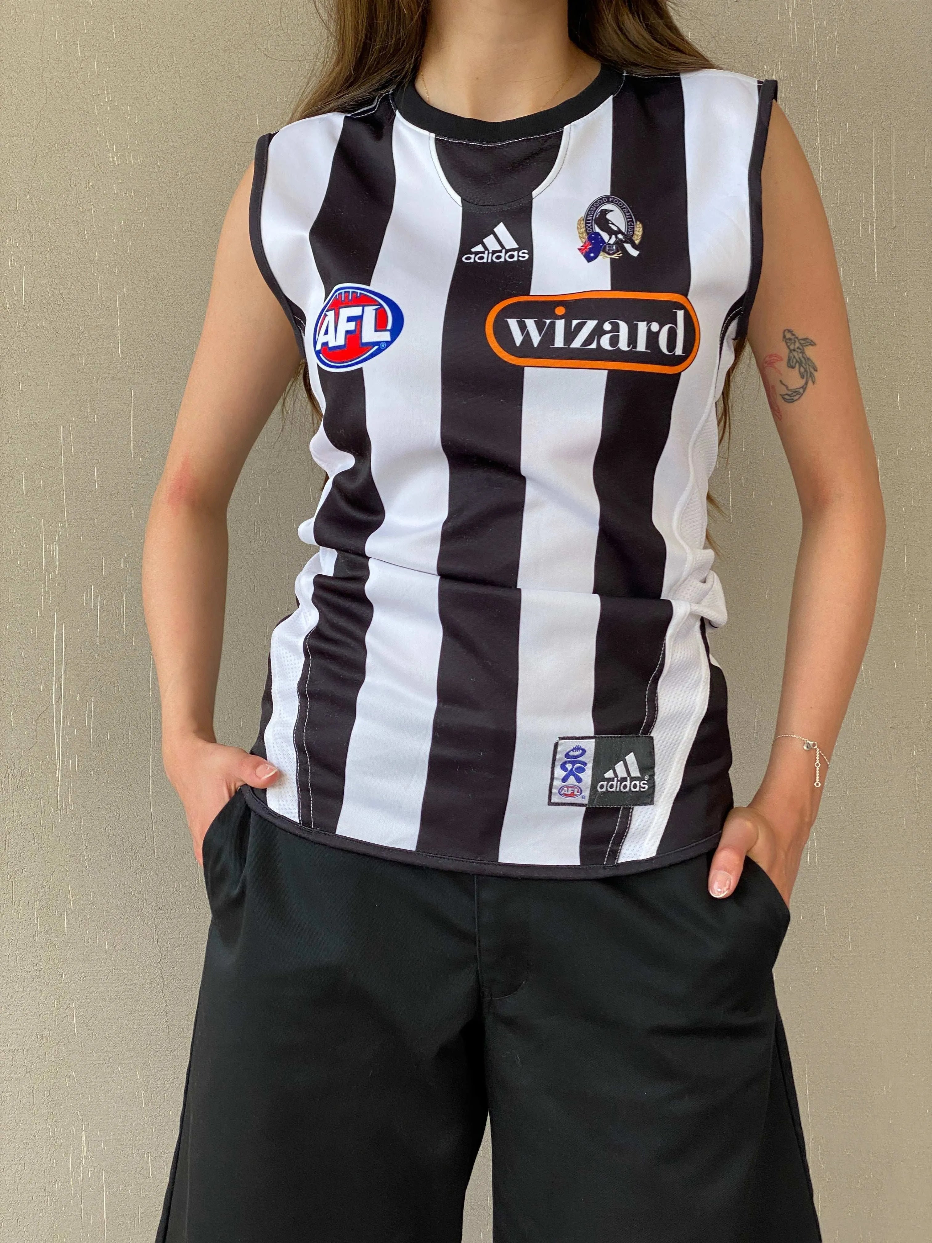 Adidas AFL Fly Emirates 28 Sleeveless Sport Jersey - S - Balagan Vintage Sleeveless Top 00s, 90s, Mira, women top
