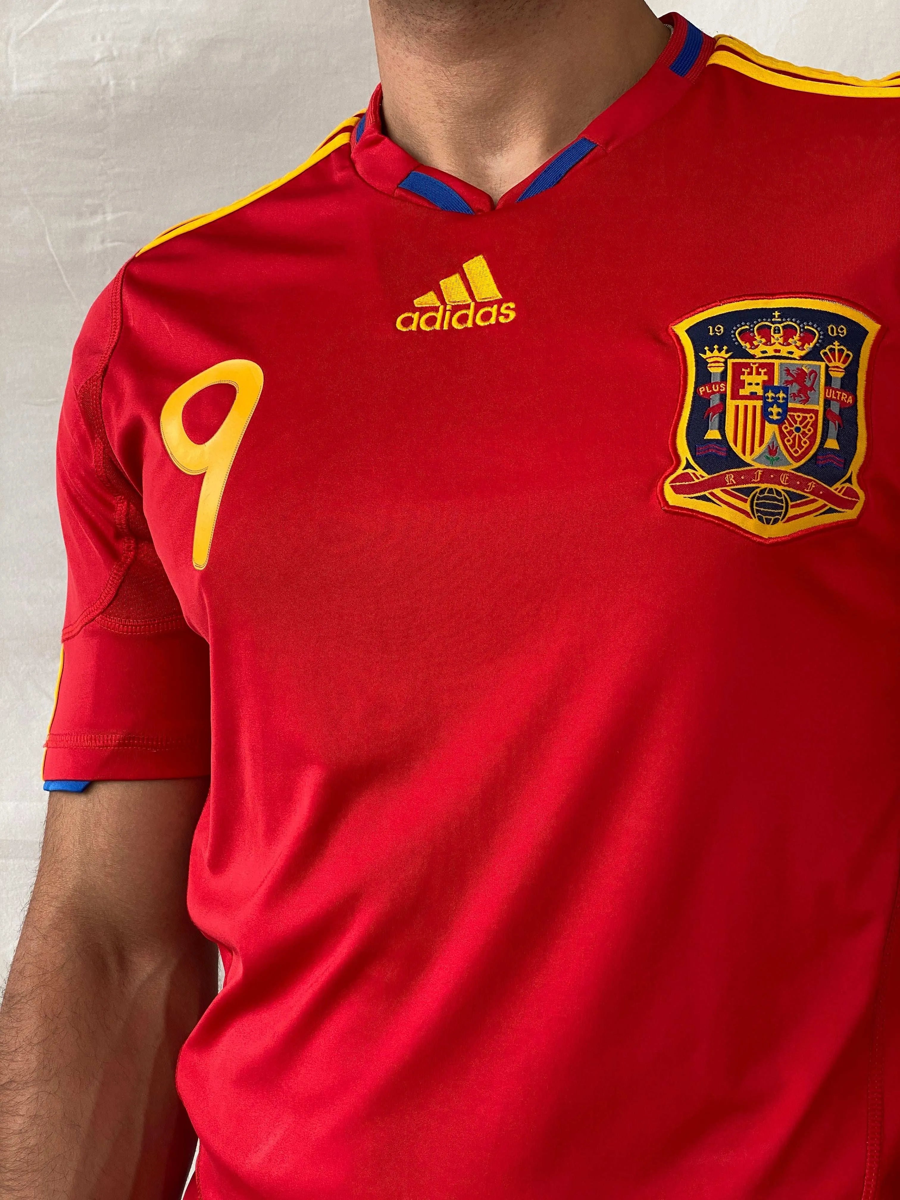 Adidas Spain 2010 World Cup Home Red Torres 9 Men’s Jersey - M - Balagan Vintage Half Sleeve Top 00s, adidas, consignment, Jersey, Joe, men top, Ramez