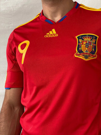 Adidas Spain 2010 World Cup Home Red Torres 9 Men’s Jersey - M - Balagan Vintage Half Sleeve Top 00s, adidas, consignment, Jersey, Joe, men top, Ramez