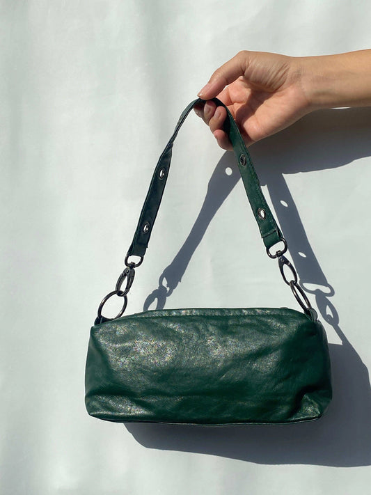 Atmosphere Petrol Green Shoulder Bag - Balagan Vintage Shoulder Bag 00s, Rahmeh, shoulder bag