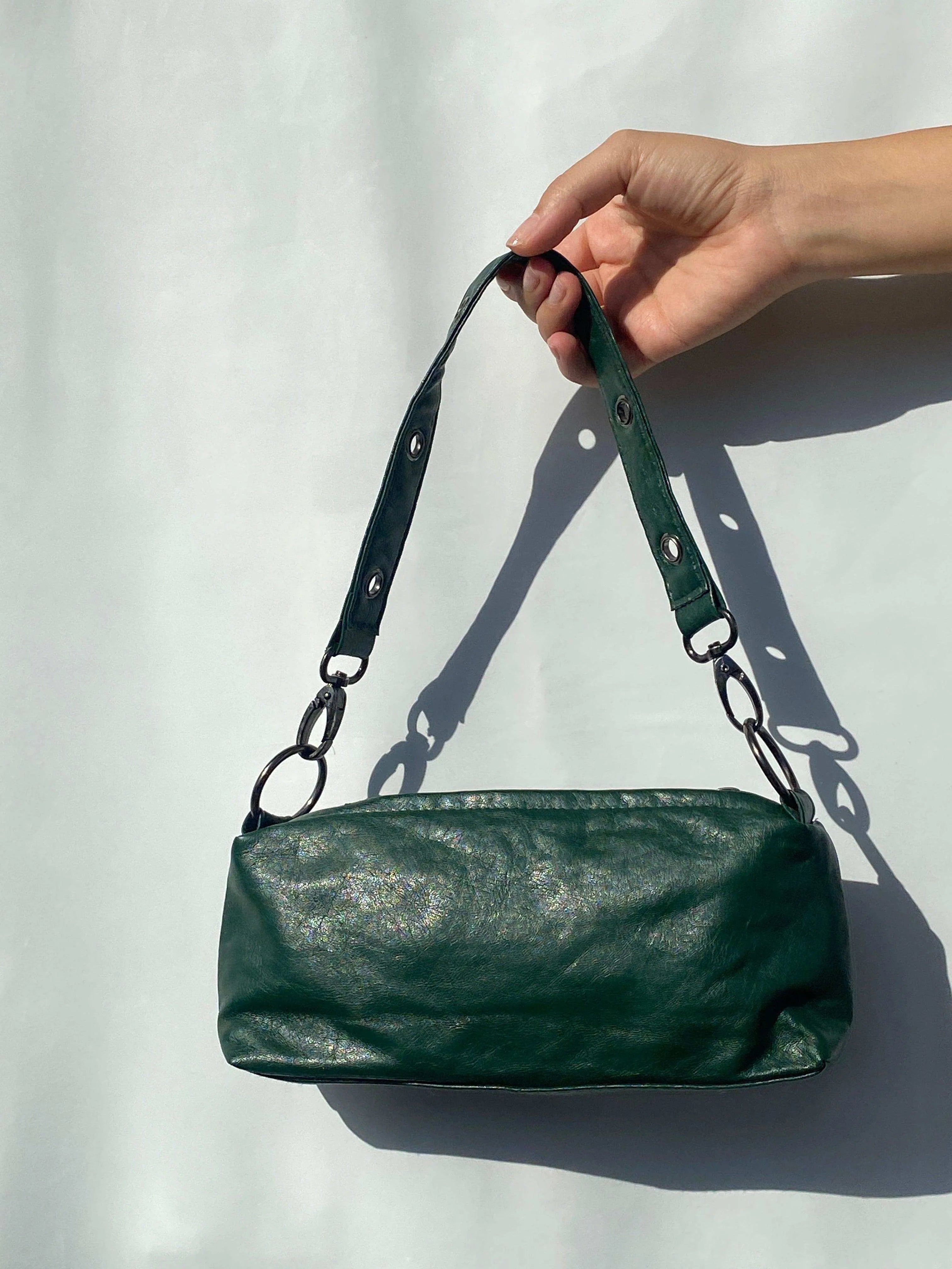 Atmosphere Petrol Green Shoulder Bag - Balagan Vintage Shoulder Bag 00s, Rahmeh, shoulder bag