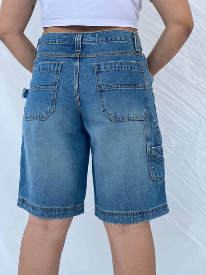 Authentic Jeans Wear Carpenter Style Denim Shorts Size L - Balagan Vintage Shorts 00s, 90s, denim, Dina, shorts