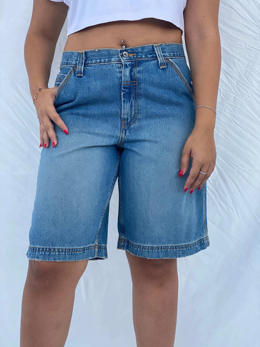 Authentic Jeans Wear Carpenter Style Denim Shorts Size L - Balagan Vintage Shorts 00s, 90s, denim, Dina, shorts