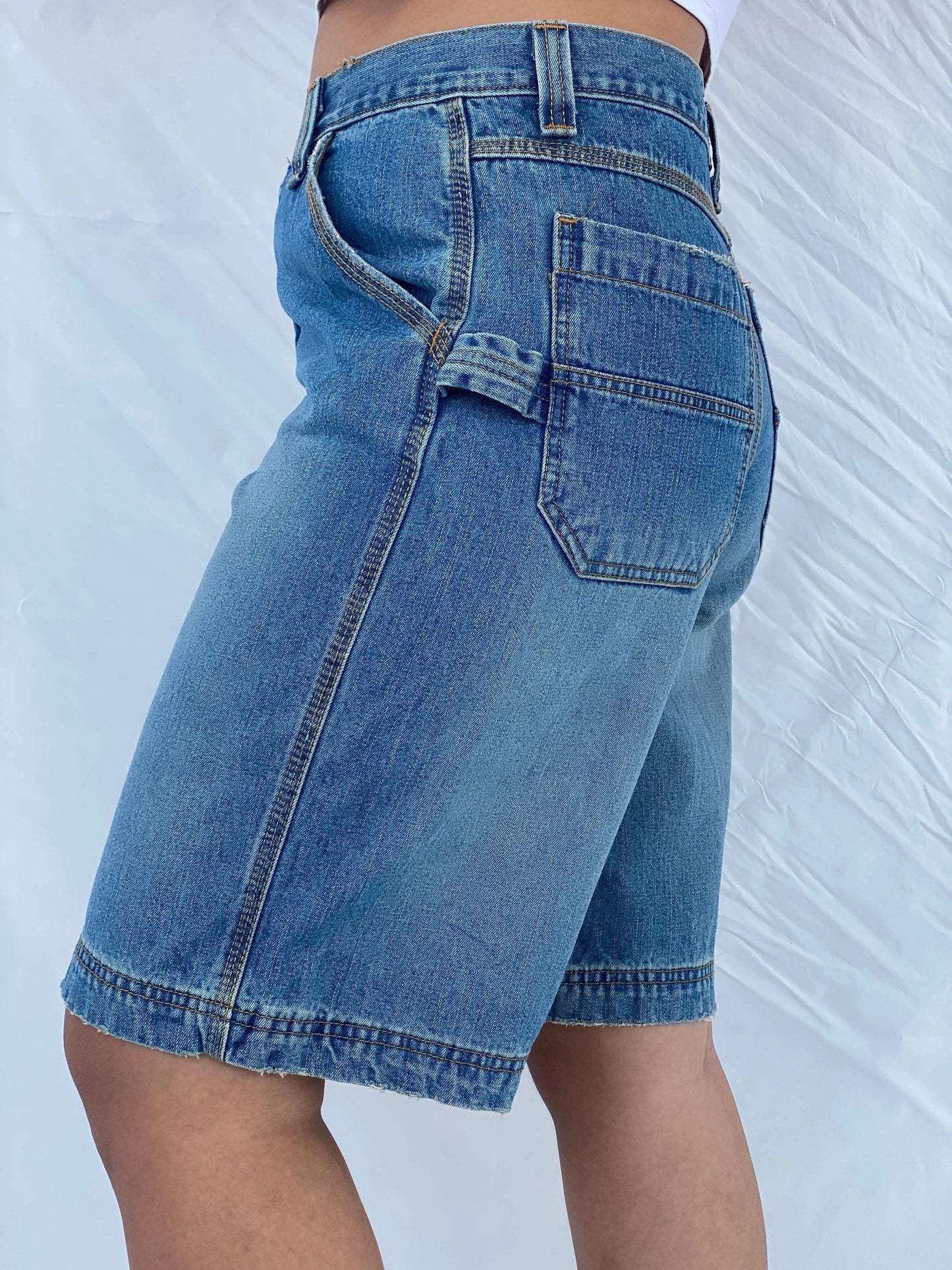 Authentic Jeans Wear Carpenter Style Denim Shorts Size L - Balagan Vintage Shorts 00s, 90s, denim, Dina, shorts