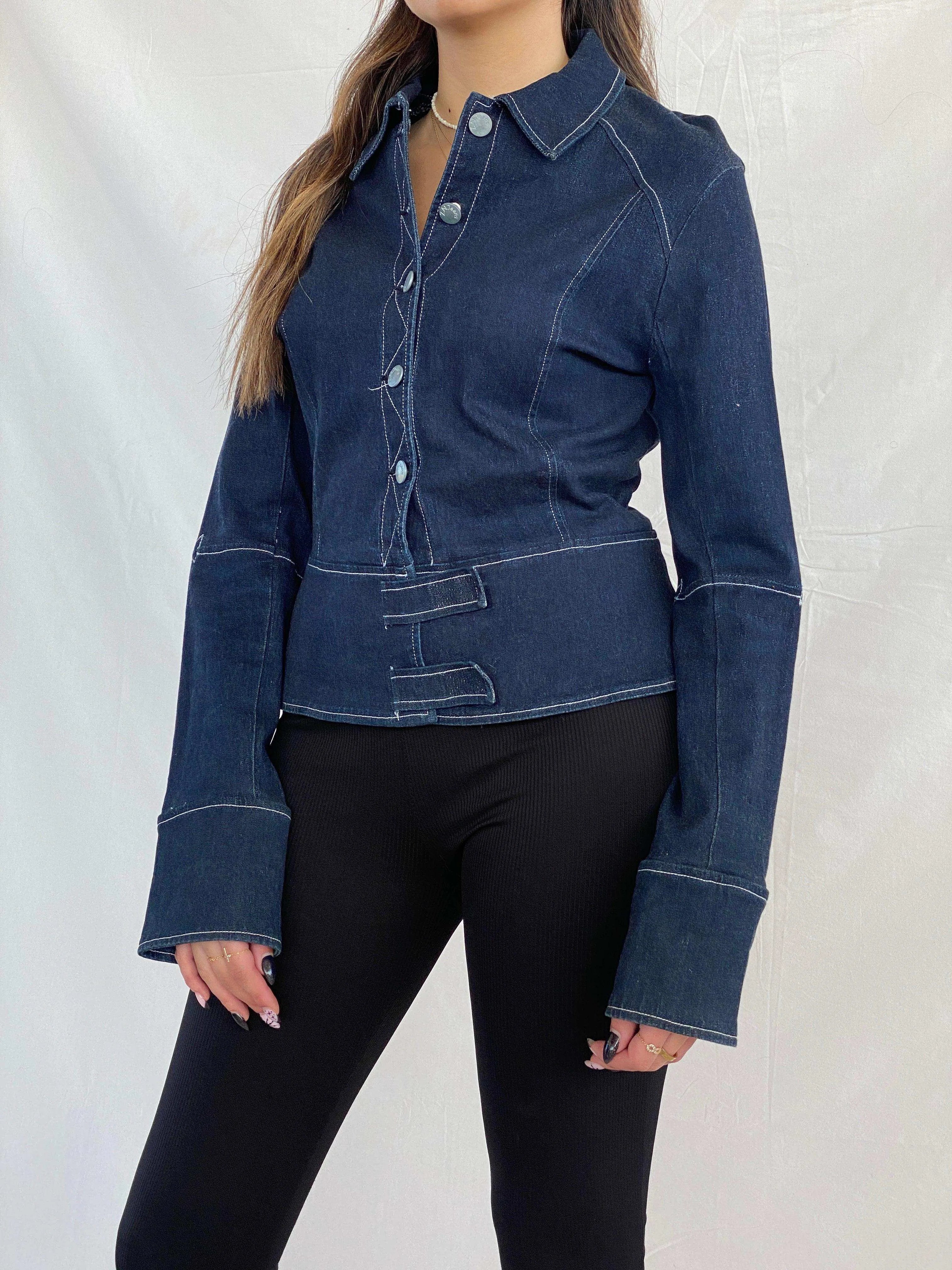 Beautiful Vintage ZNJEANS Denim Jacket - Balagan Vintage Denim Jacket 90s, denim, denim jacket, denim shirt, denim top, Juana