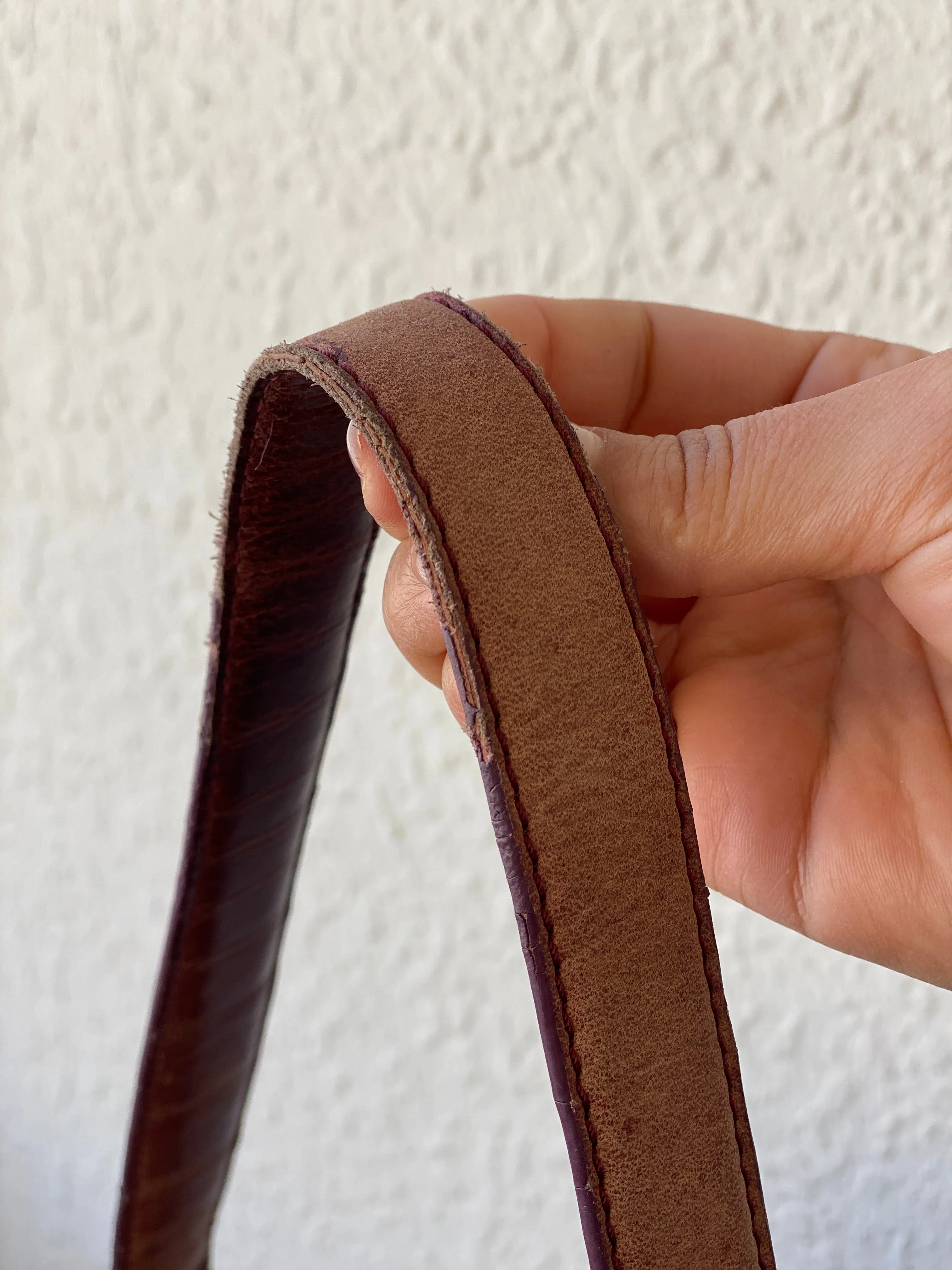 BURKELY Every Day Genuine Brown Leather Shoulder Bag - Balagan Vintage Handbags 90s, bag, brown leather, genuine leather, shoulder bag