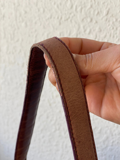 BURKELY Every Day Genuine Brown Leather Shoulder Bag - Balagan Vintage Handbags 90s, bag, brown leather, genuine leather, shoulder bag