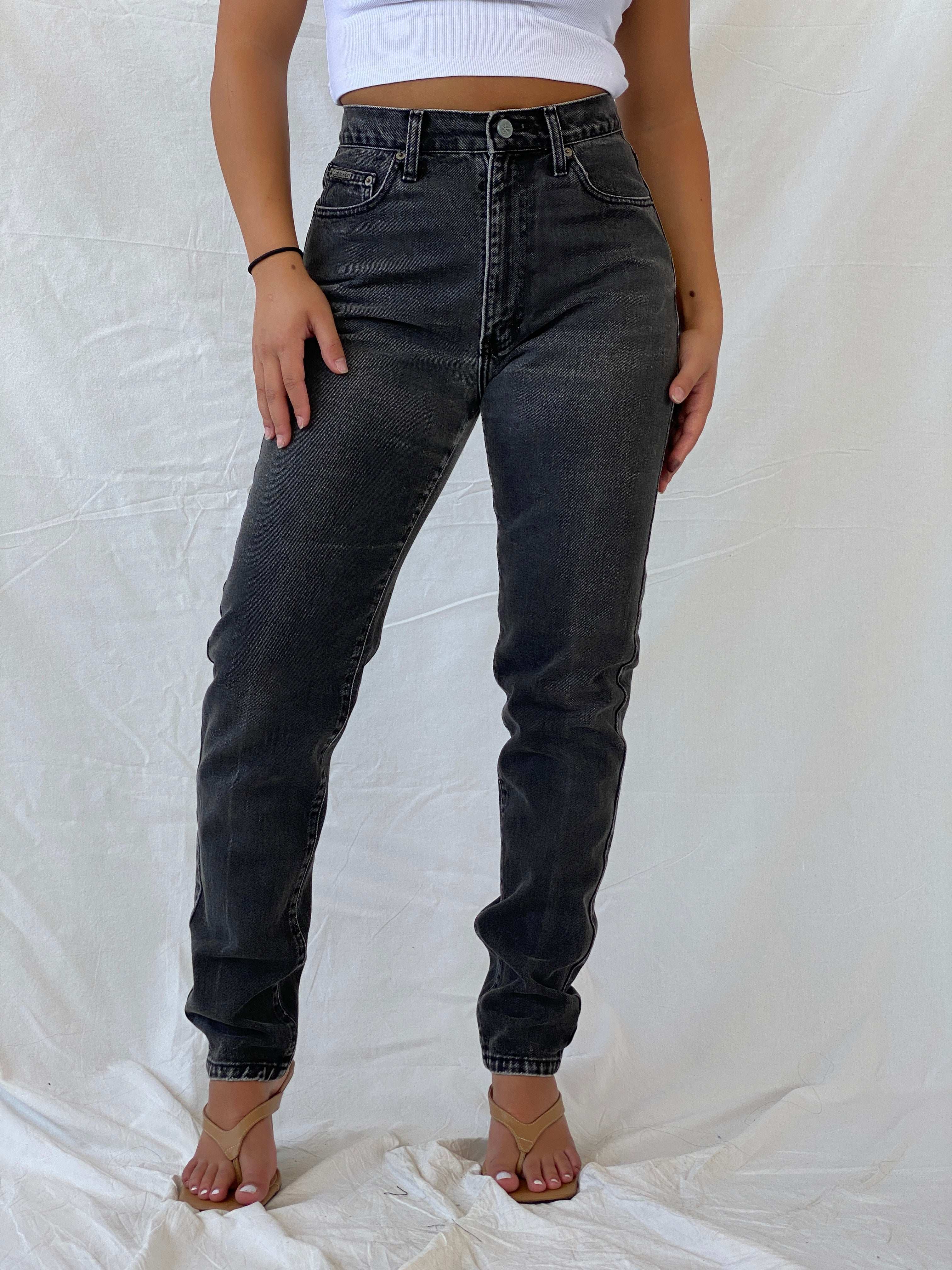 Calvin Klein Washed Black Jeans - 36EUR - Balagan Vintage Jeans 00s, denim, jeans, Lana