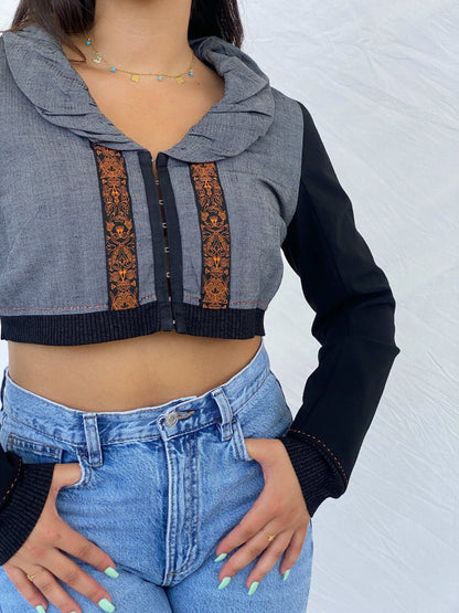 Cybery2k La Mode Est À Vous Cropped Bolero Jacket - M - Balagan Vintage Jacket 00s, Coats&Jackets, cropped, jacket, Lana, summer