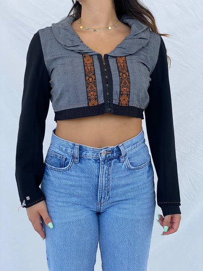 Cybery2k La Mode Est À Vous Cropped Bolero Jacket - M - Balagan Vintage Jacket 00s, Coats&Jackets, cropped, jacket, Lana, summer