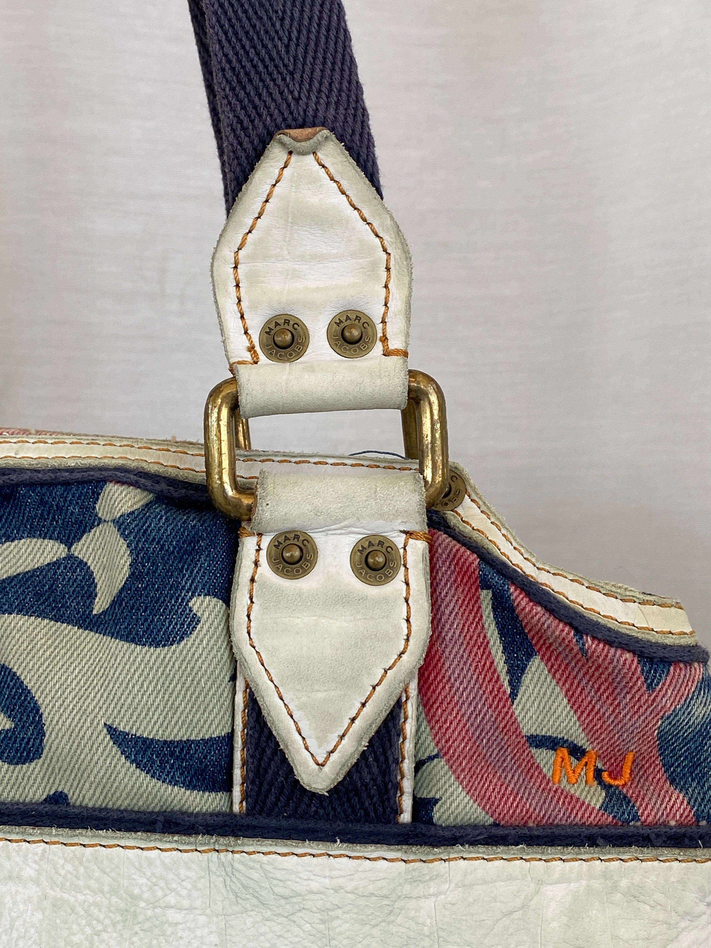 Dead Stock Vintage Marc Jacob‘s Denim Print Handbag With Tags - Balagan Vintage Handbags 00s, 90s, bag, consignment, NEW IN, Rand, shoulder bag, Y2K