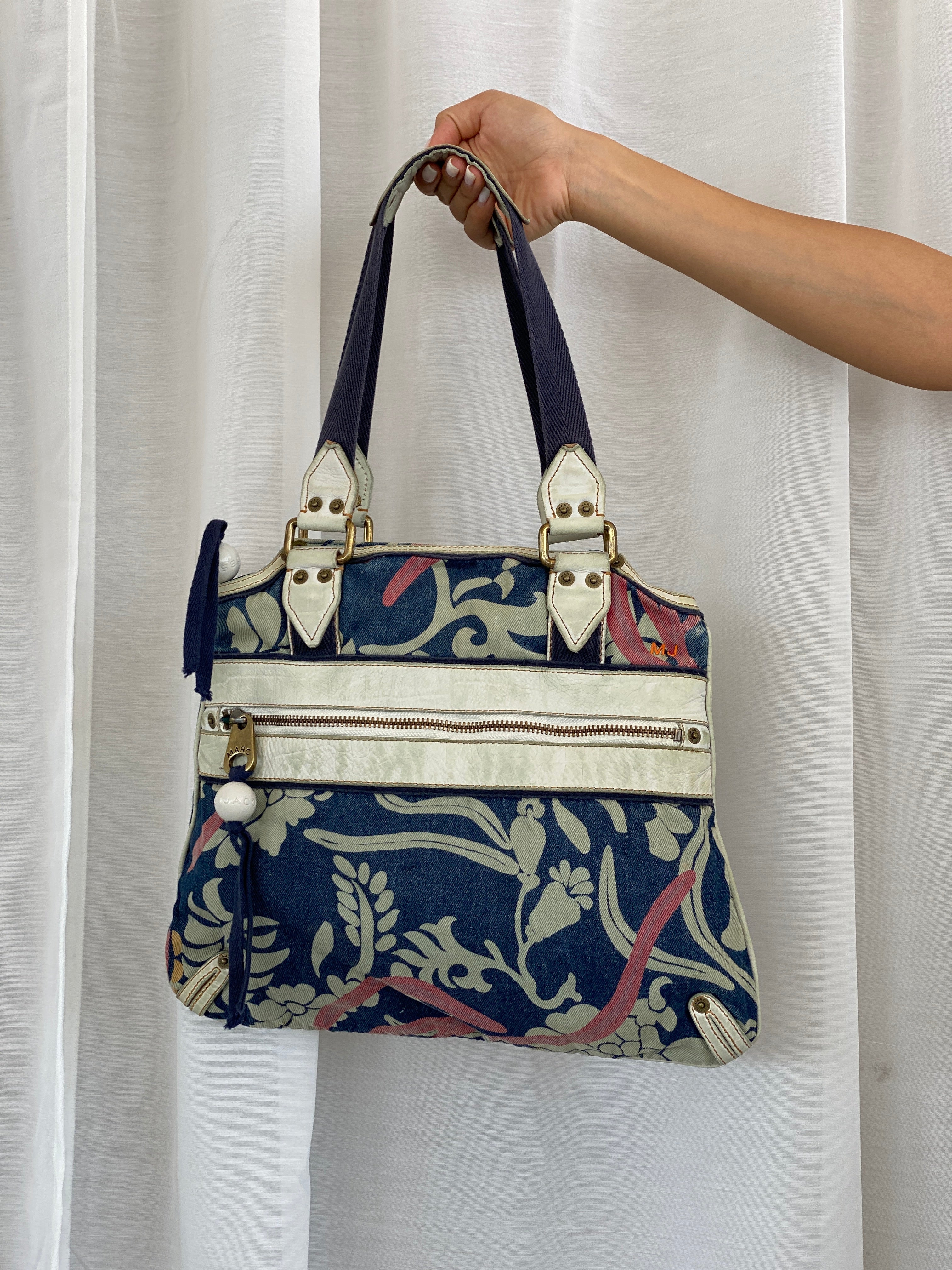 Dead Stock Vintage Marc Jacob‘s Denim Print Handbag With Tags - Balagan Vintage Handbags 00s, 90s, bag, consignment, NEW IN, Rand, shoulder bag, Y2K