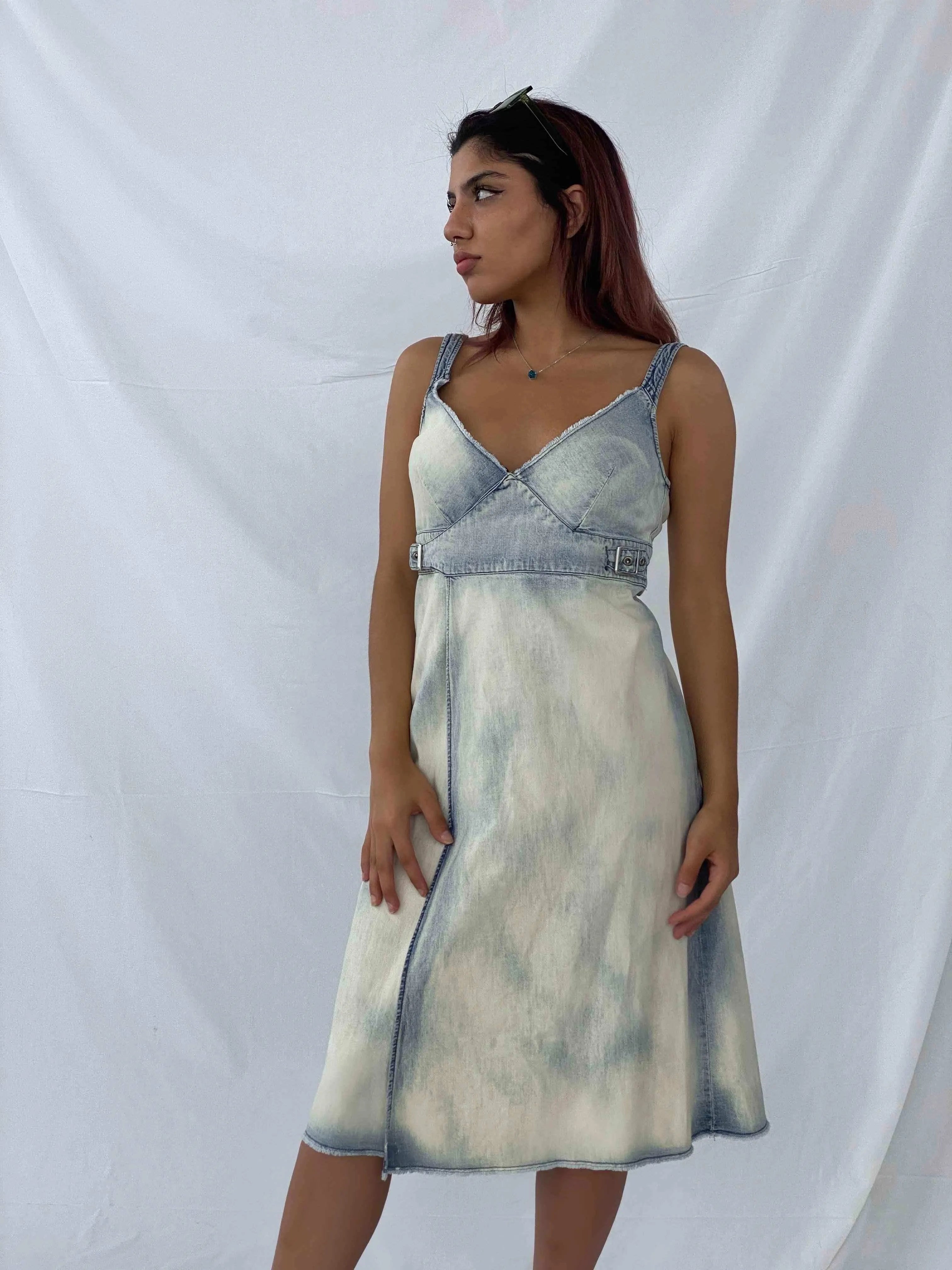 Diesel Denim Dress - Balagan Vintage Denim Dress 00s, 90s, Deals, denim, denim dress, midi dress, Taima