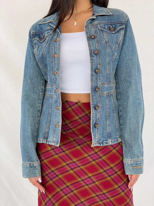 DKNY JEANS Light Denim Jacket - Balagan Vintage Denim Jacket 00s, 90s, Coats&Jackets, denim, denim jacket, Rama, Women's Denim Jackets