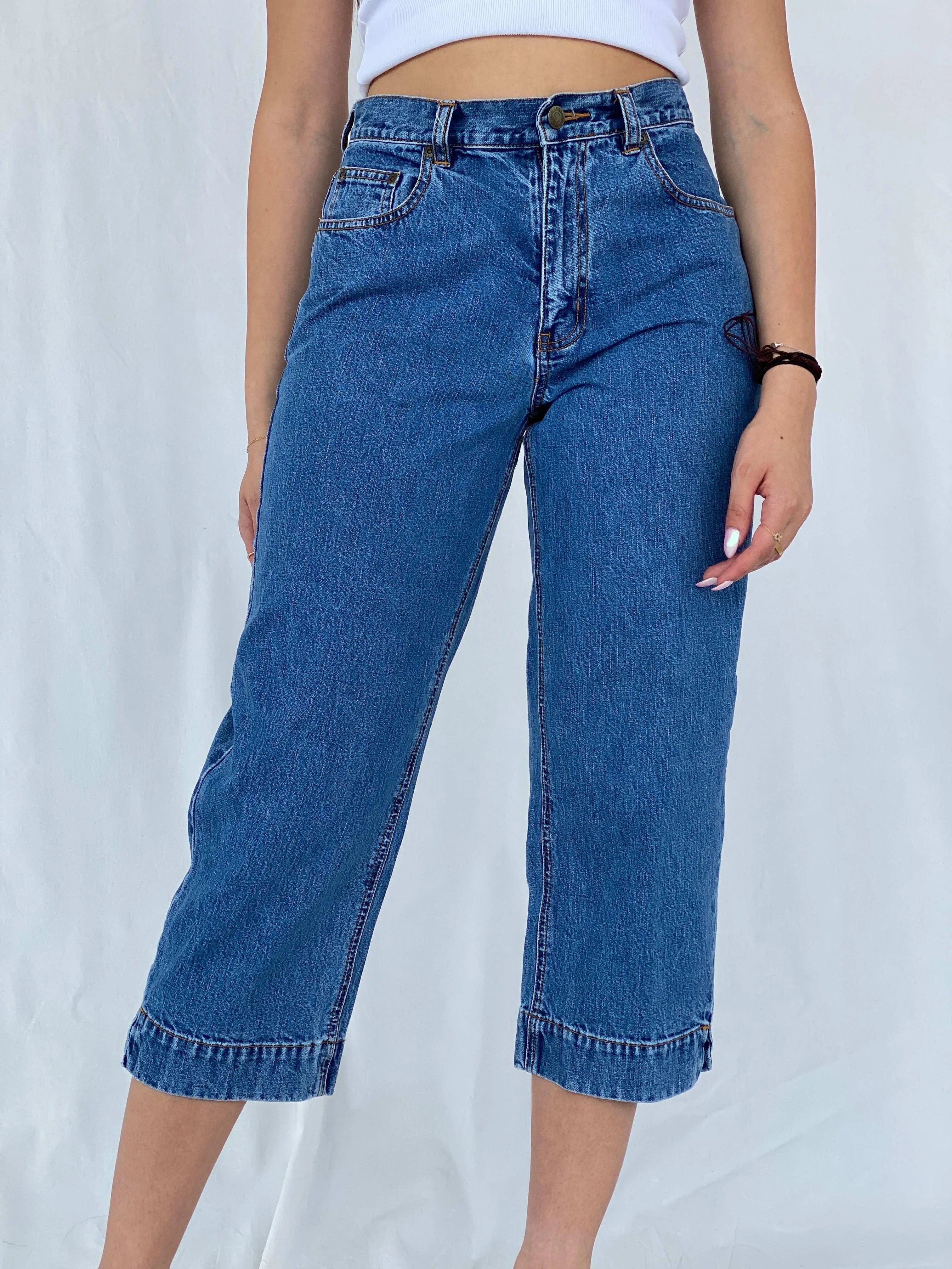 Eddie Bauer Denim Capris Pants - Size 36EUR - Balagan Vintage Capris Capris, denim, jeans, Juana, women jeans, women top