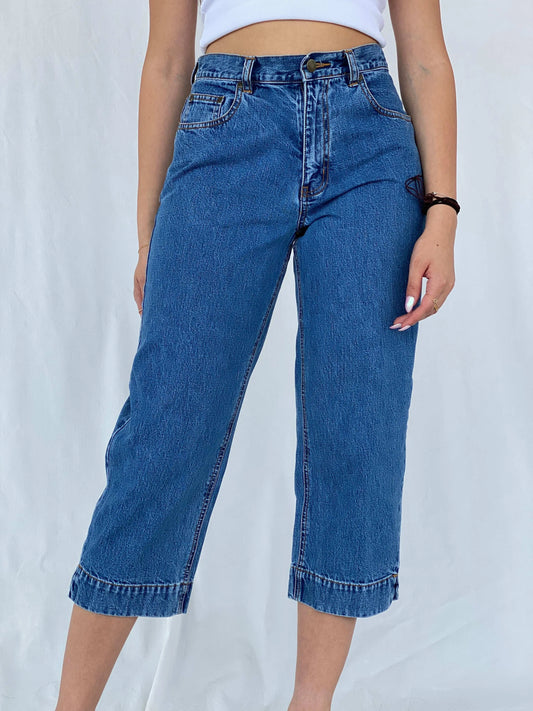 Eddie Bauer Denim Capris Pants - Size 36EUR - Balagan Vintage Capris Capris, denim, jeans, Juana, women jeans, women top